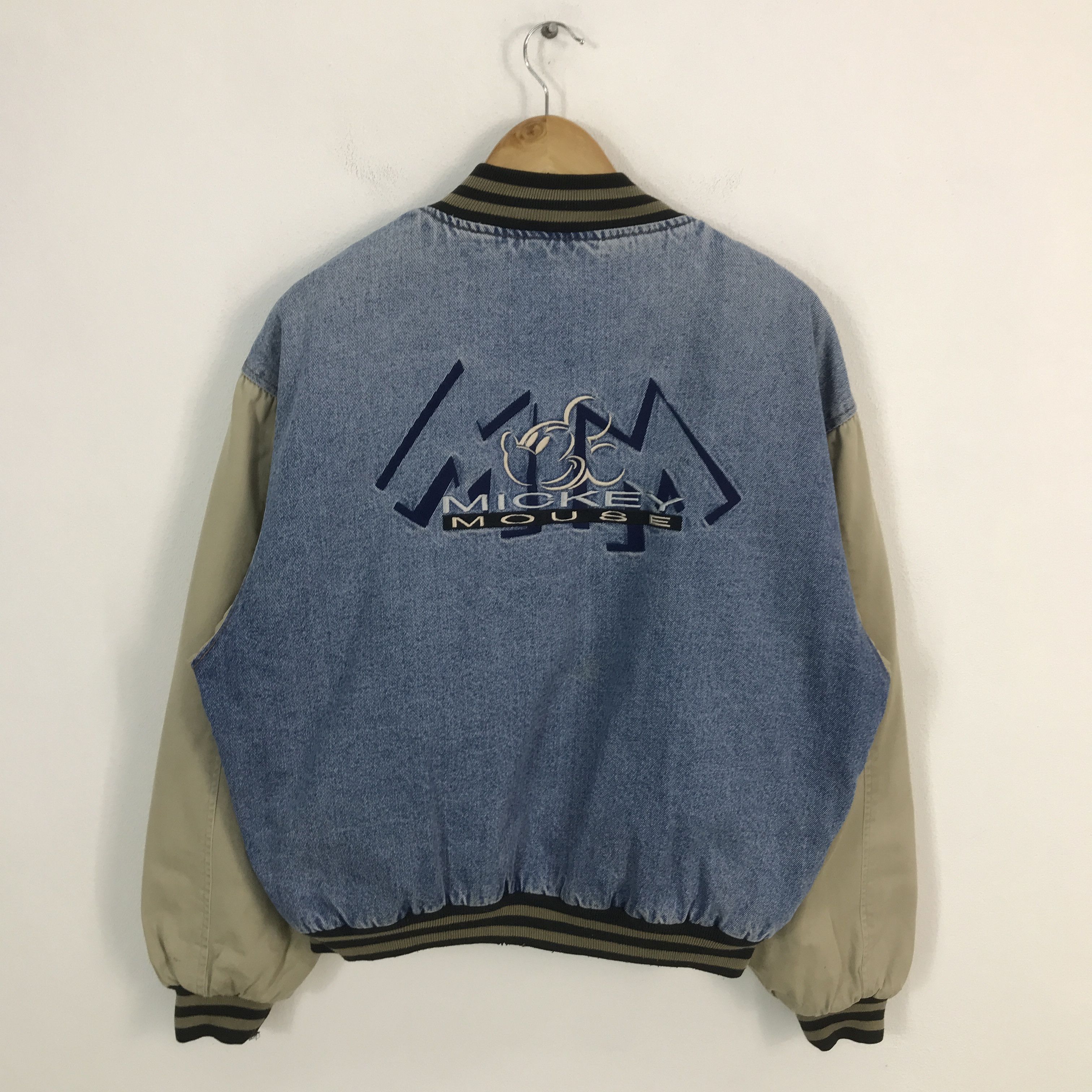 Japanese Brand × Mickey Mouse Mickey Mouse Varsity cotton jacket snap button Size US L / EU 52-54 / 3 - 2 Thumbnail