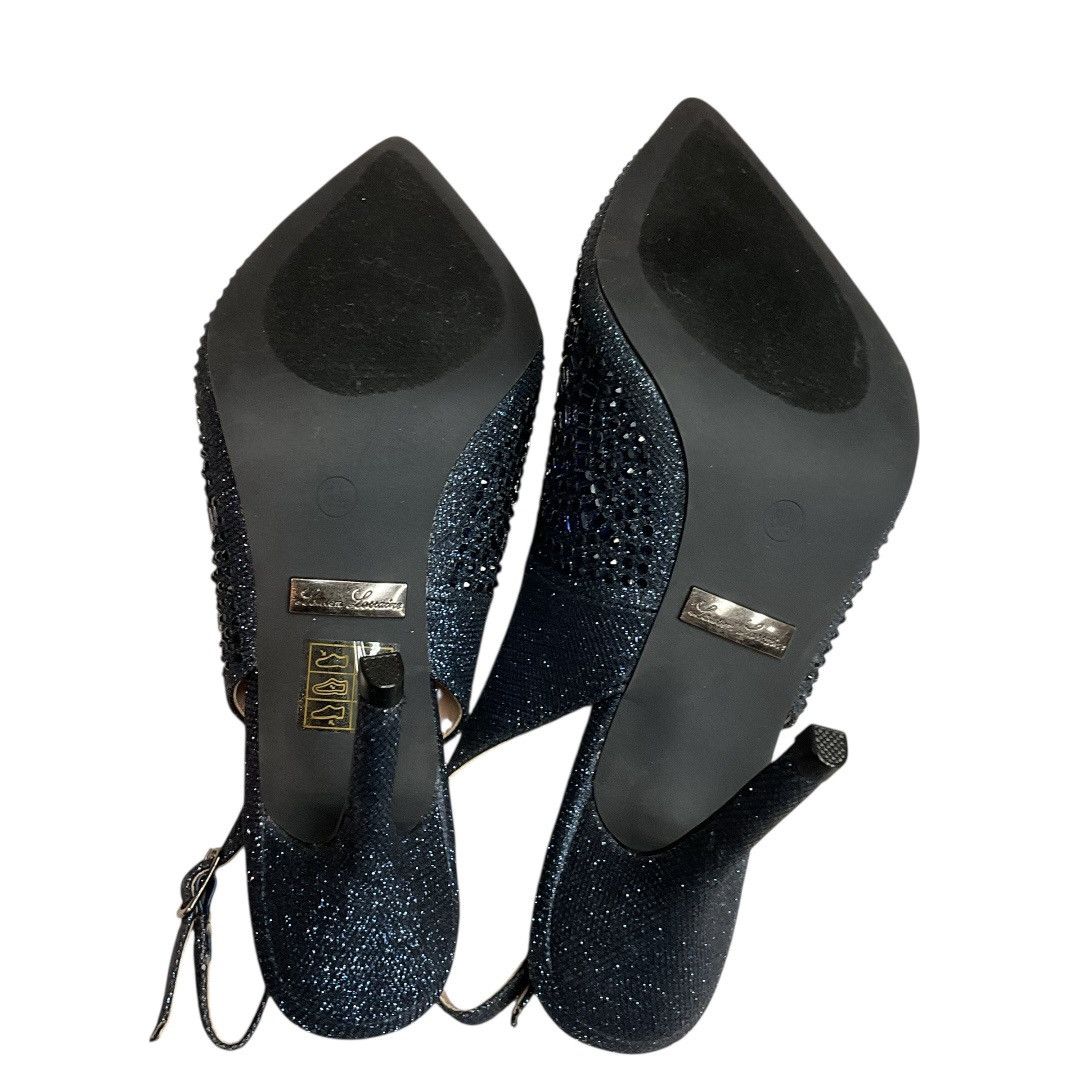 Other Lauren Lorraine Rhinestone Slingback Heels Navy Sz 8.5 NWB Size US 8.5 / IT 38.5 - 14 Thumbnail