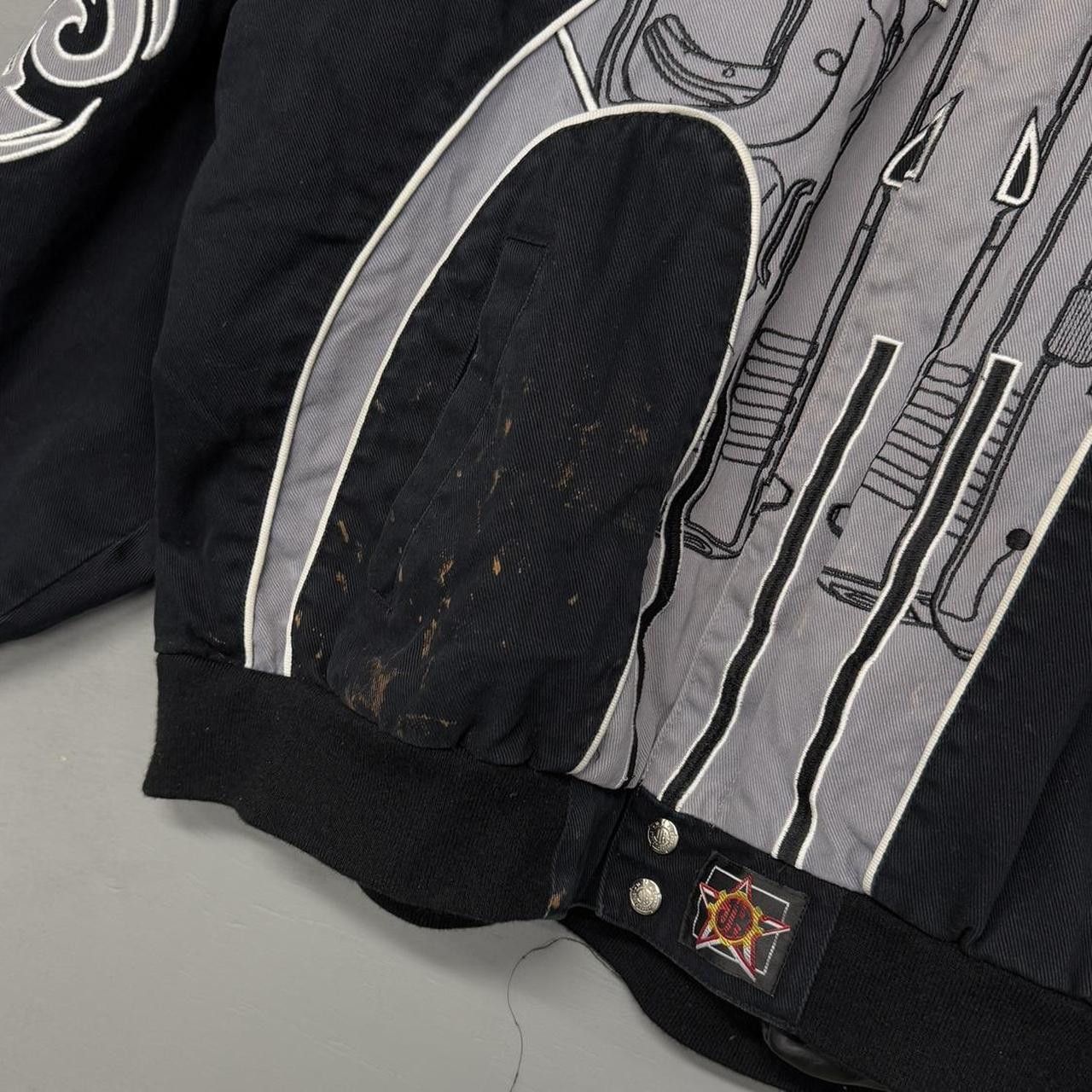 Jeff Hamilton Vintage JH Design Punisher Nascar Bomber Jacket 2XL Size US XXL / EU 58 / 5 - 4 Thumbnail