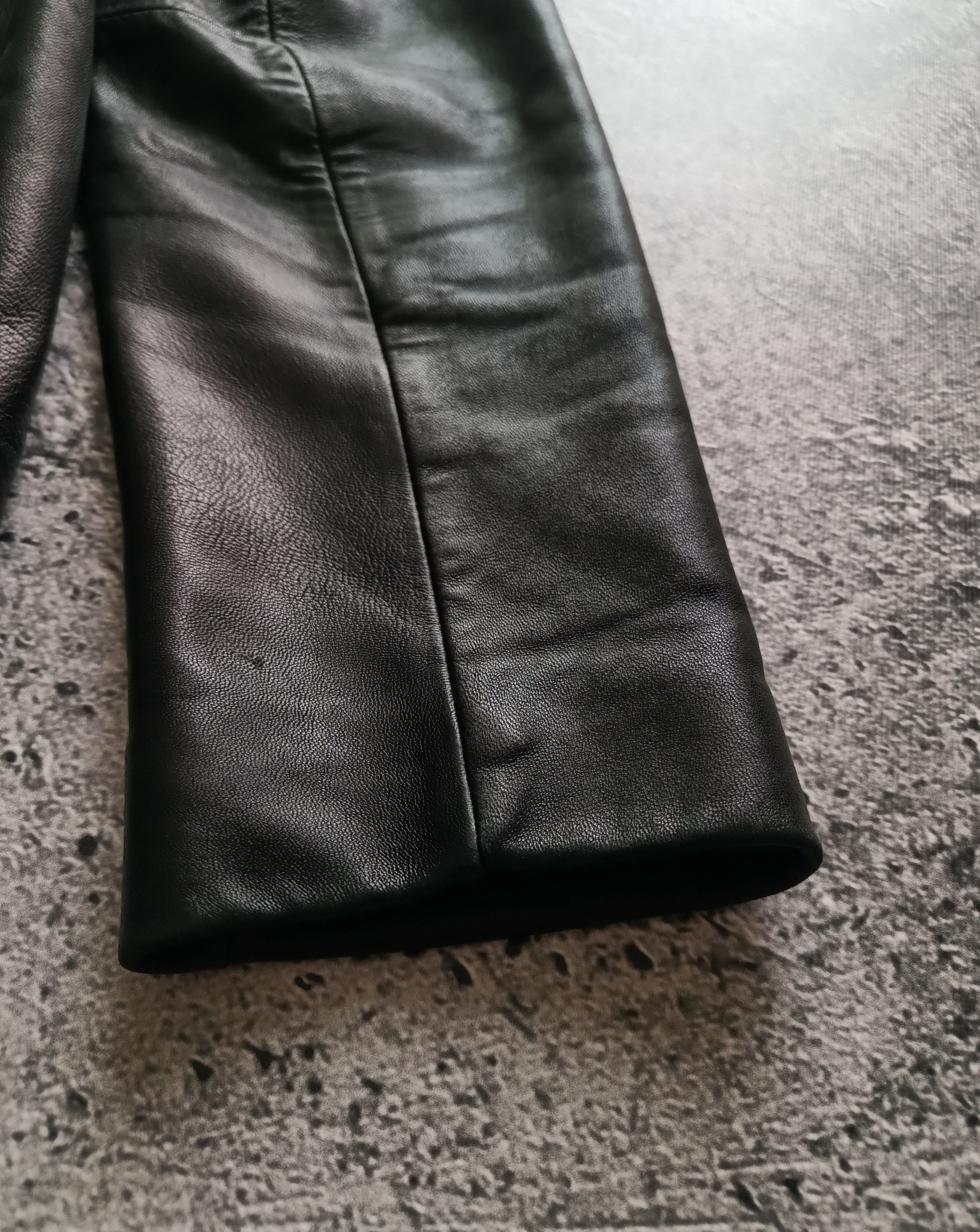 Jones New York Vintage Faded Leather Jacket Size L / US 10 / IT 46 - 3 Thumbnail