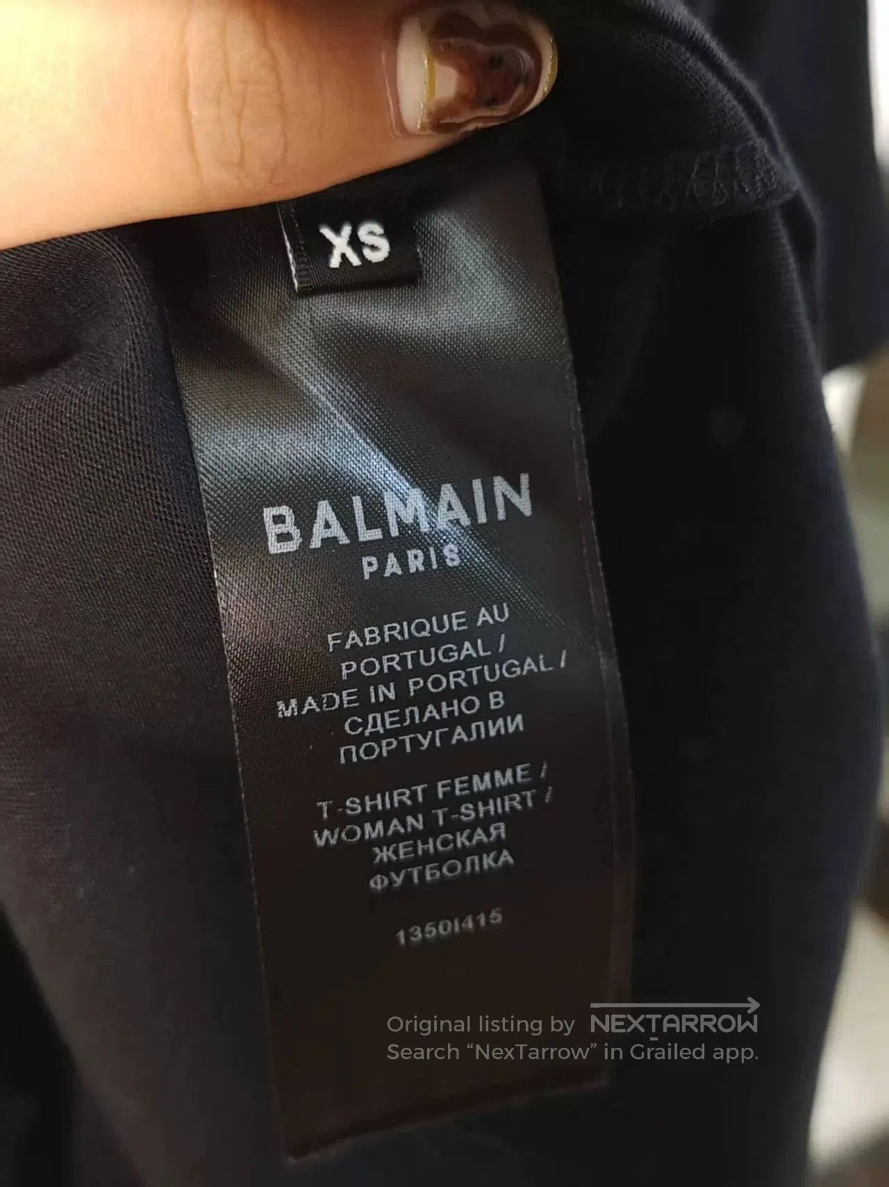 Balmain Balmain Statement Short Sleeve T-Shirt. Size US M / EU 48-50 / 2 - 4 Thumbnail