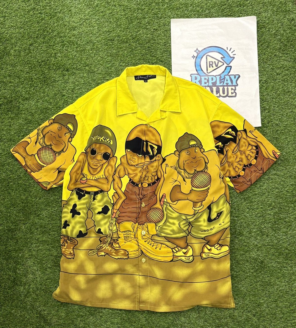 Sean John VINTAGE SEAN JOHN AOP BUTTON UP SHIRT Size US M / EU 48-50 / 2 - 1 Thumbnail