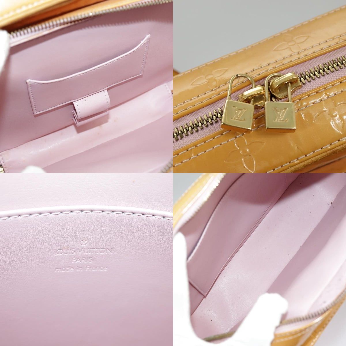 LOUIS VUITTON Monogram Vernis Marley Backpack Marshmallow