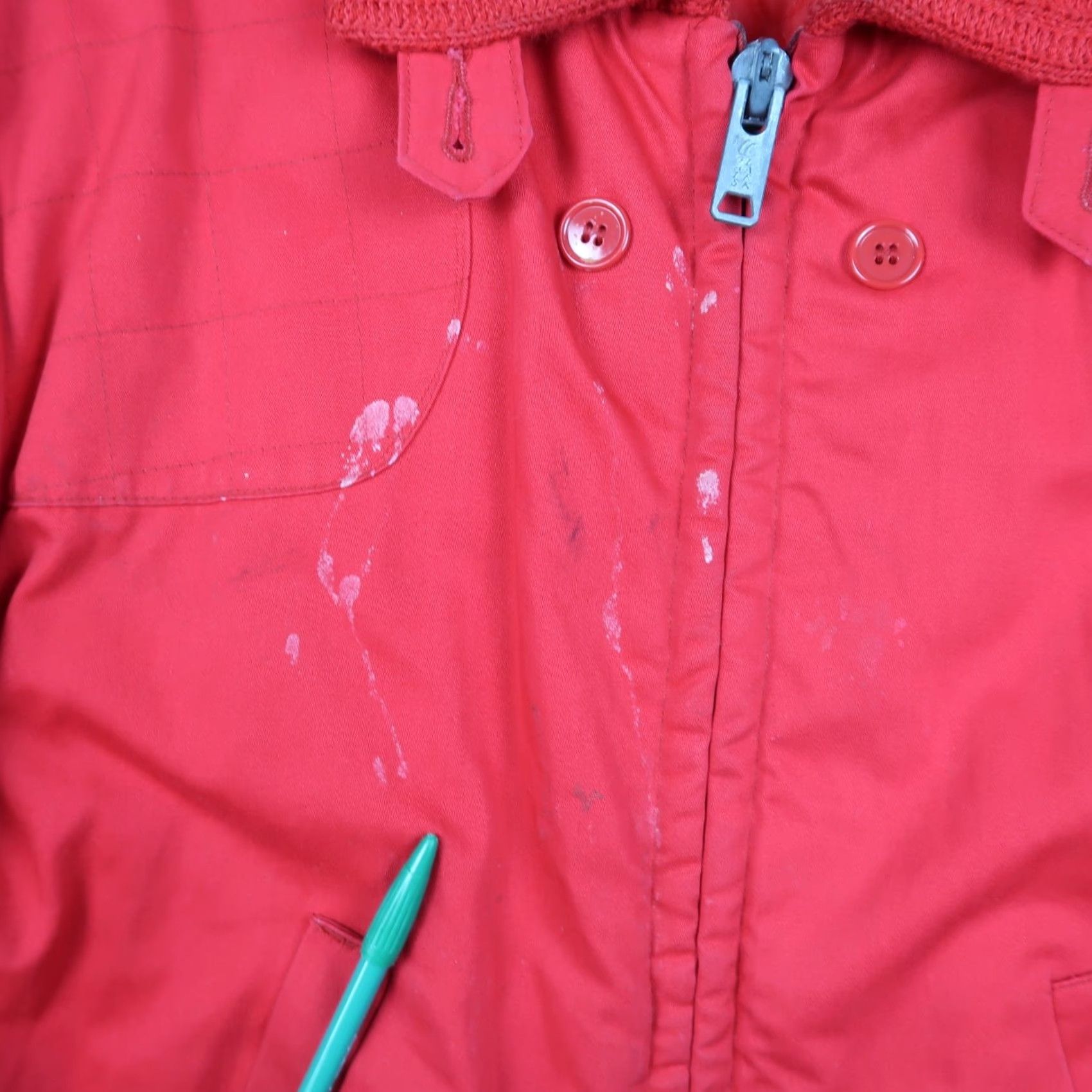 Sears VINTAGE Sears Ted Williams Hunting Jacket Insulated Red 42 Size Mens Quilted Cotton Mid-Length Bib Zipper Size US XS / EU 42 / 0 - 5 Thumbnail