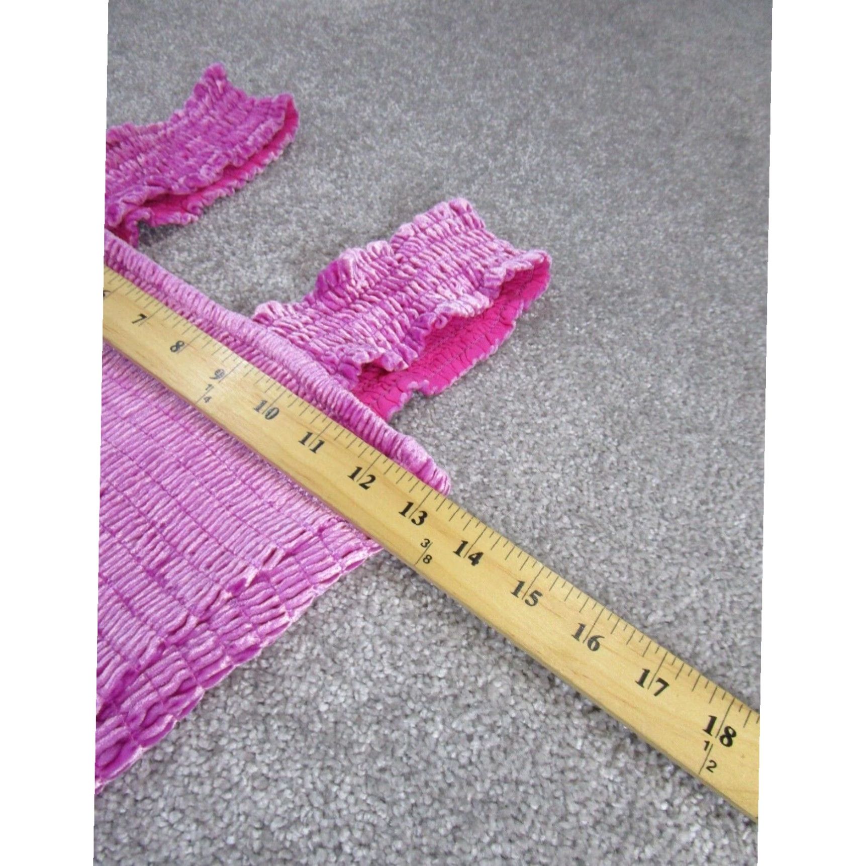 Anthropologie Anthropologie Womens Xs Pink Velvet Shirt Halter Cami Top Size ONE SIZE - 5 Thumbnail