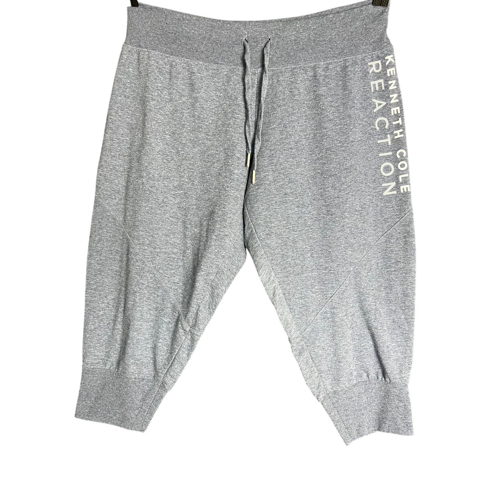Kenneth Cole Kenneth Cole Reaction Women's XL Gray Cropped Sweatpants Size 34" / US 12 / IT 48 - 6 Thumbnail