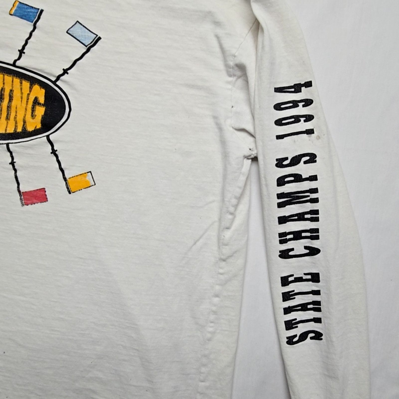 Vintage Vintage WA Rowing Shirt State Champs Australian White L Tee Size US L / EU 52-54 / 3 - 3 Thumbnail