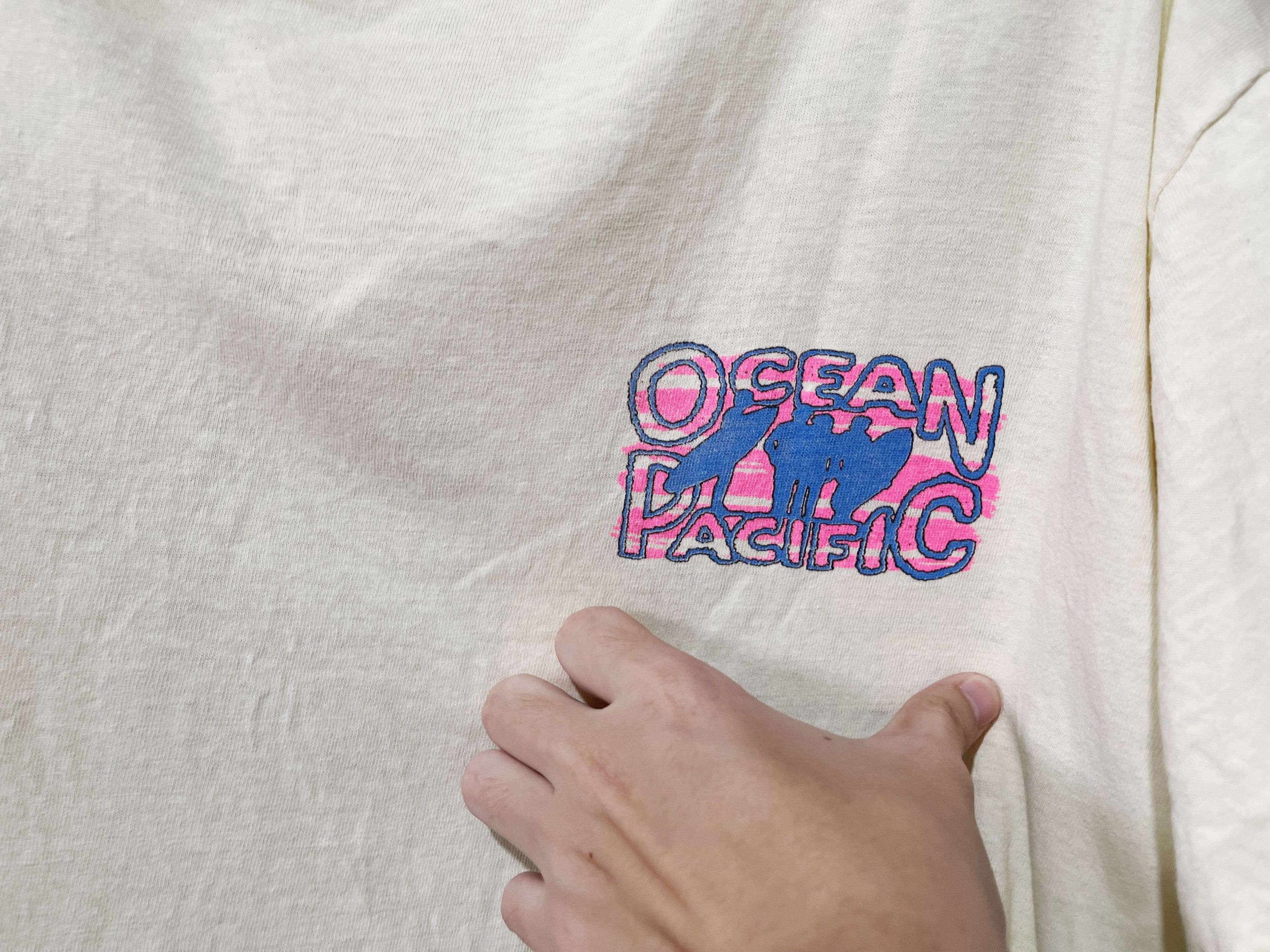 Ocean Pacific × Vintage Vintage 1988 OP Ocean Pacific Crop top Size XL / US 12-14 / IT 48-50 - 5 Thumbnail