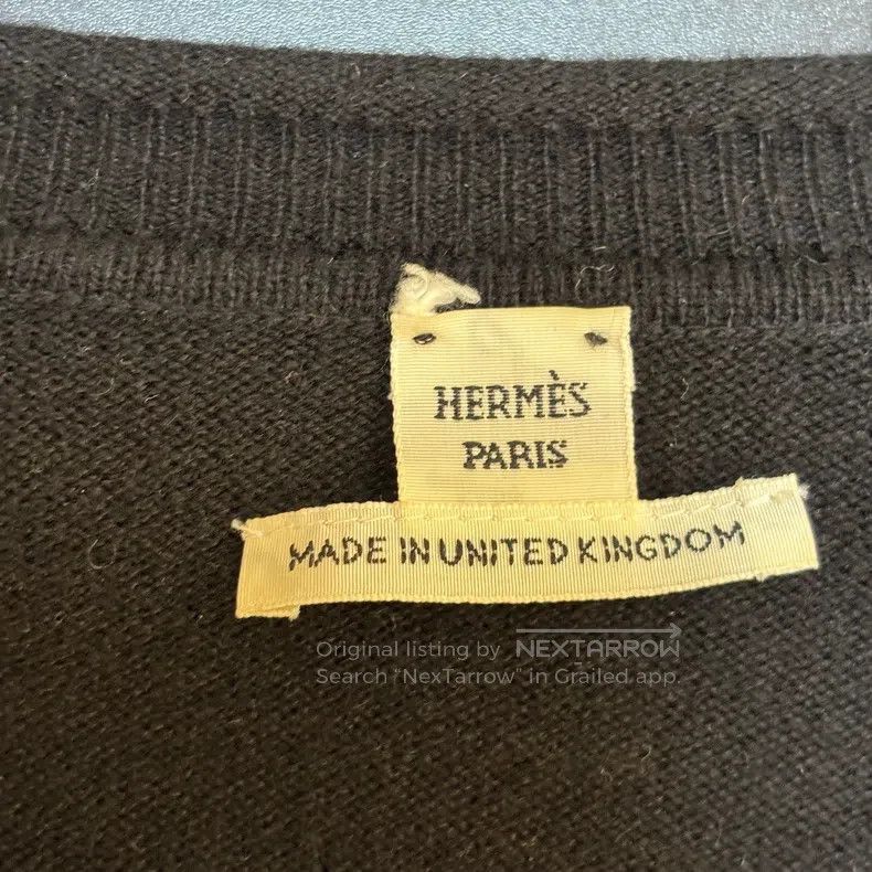 Hermes Hermes Black and White Color Block Knit Sweater Size XXS / US 00 / IT 34 - 5 Thumbnail