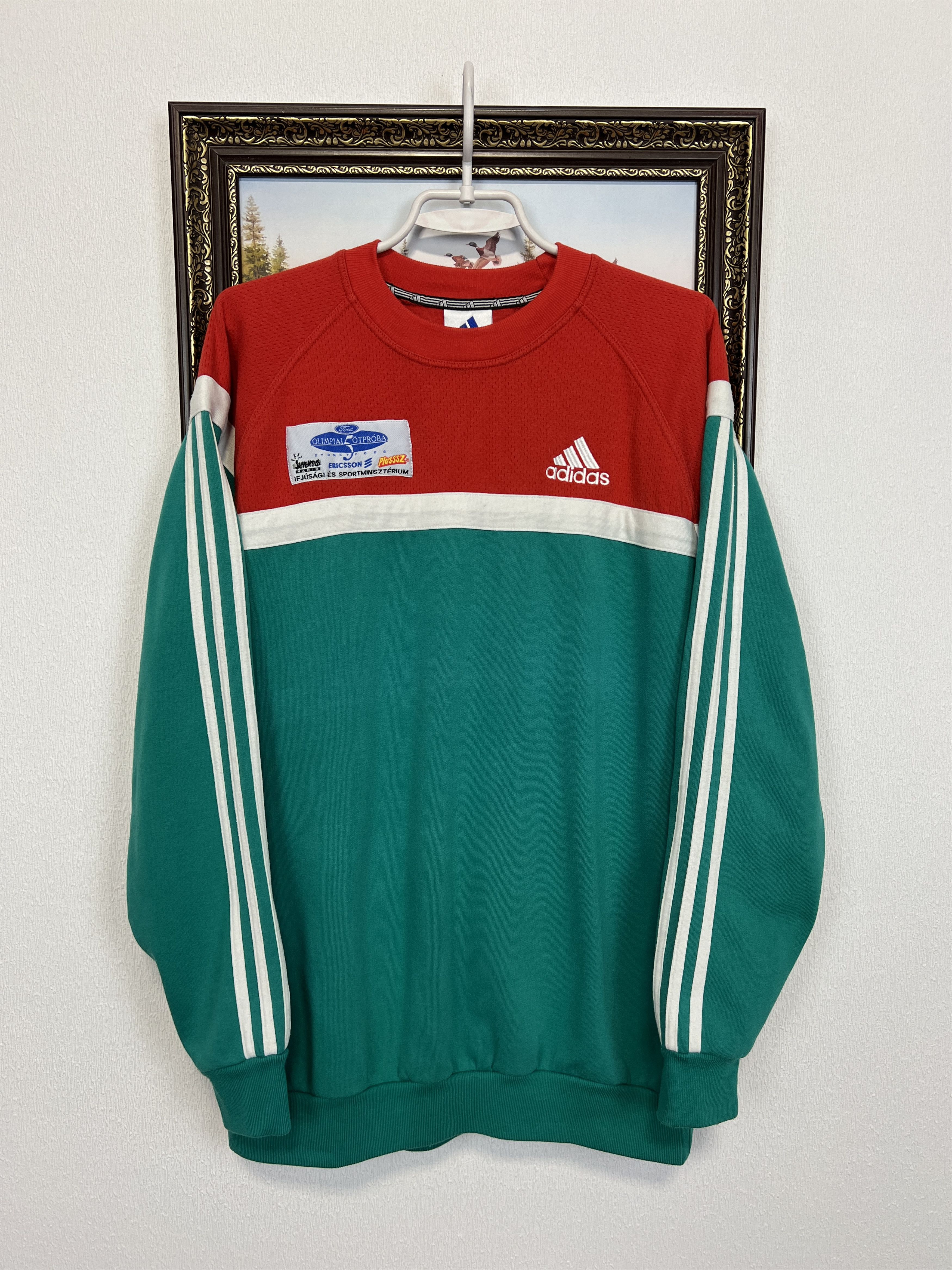 Adidas Vintage Hungary Football Sweatshirt Crewneck Player Issue Size US M / EU 48-50 / 2 - 1 Thumbnail