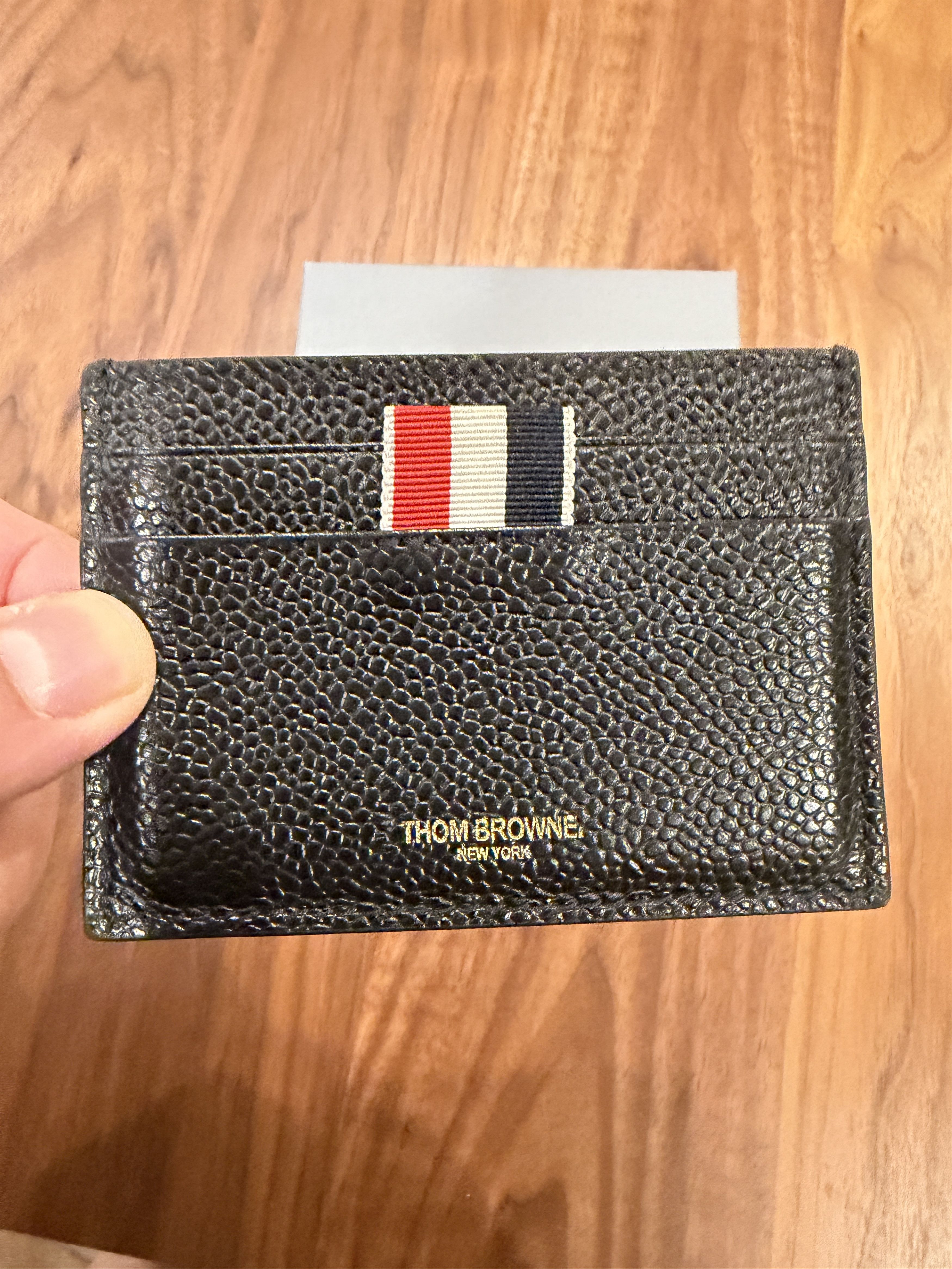 Thom Browne Pebble Grain Wallet Black Size ONE SIZE - 2 Thumbnail