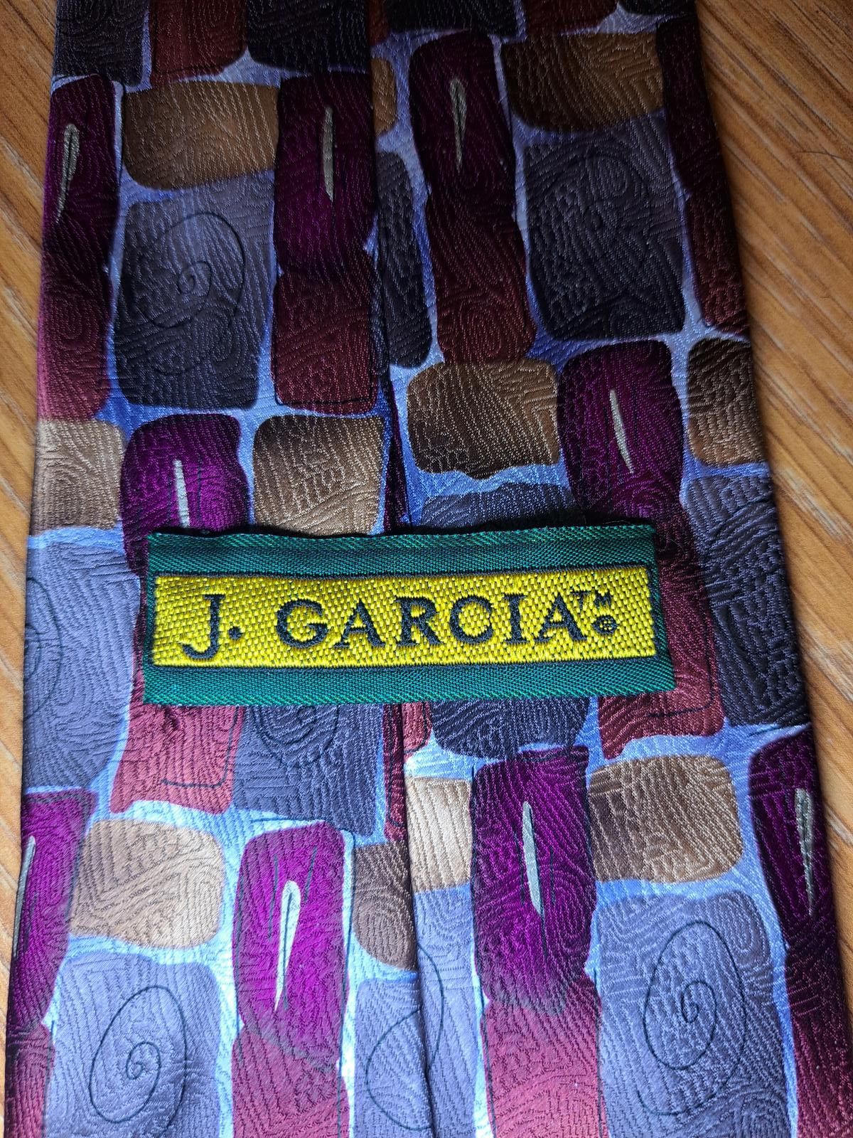 Other VINTAGE Jerry Garcia Tie Mens 100% Silk Red Abstract Art Size ONE SIZE - 2 Thumbnail