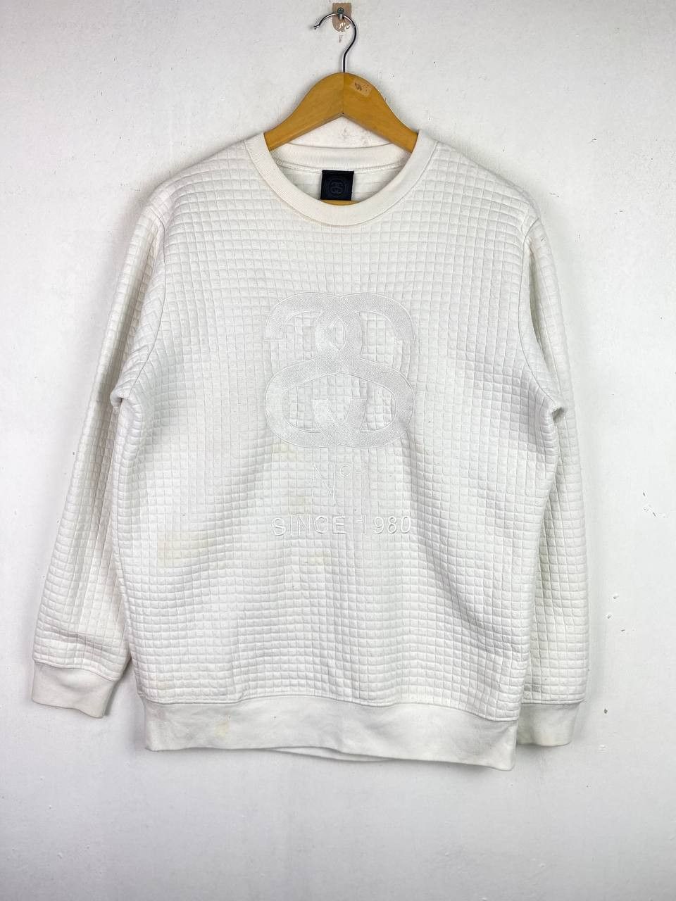 Hypebeast stussy waffle sweatshirt embroided logo nice design Size US L / EU 52-54 / 3 - 1 Thumbnail