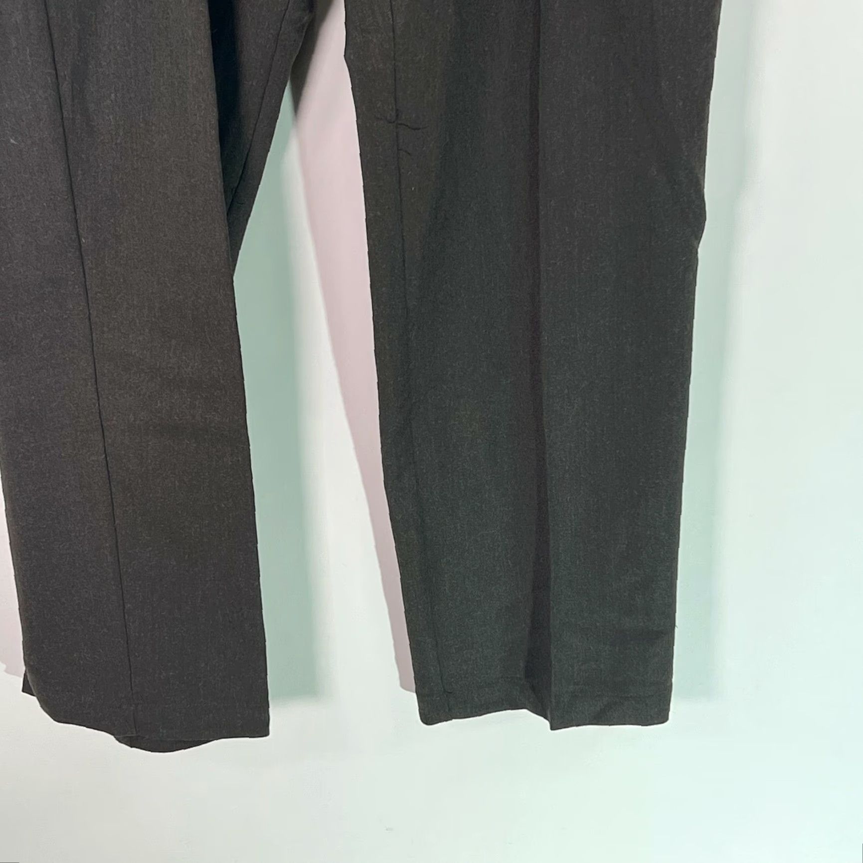Kenneth Cole KENNETH COLE REACTION Mens Flat Front Straight Wool Brown Dress Pants 36X34 Size Size US 36 / EU 52 - 6 Thumbnail