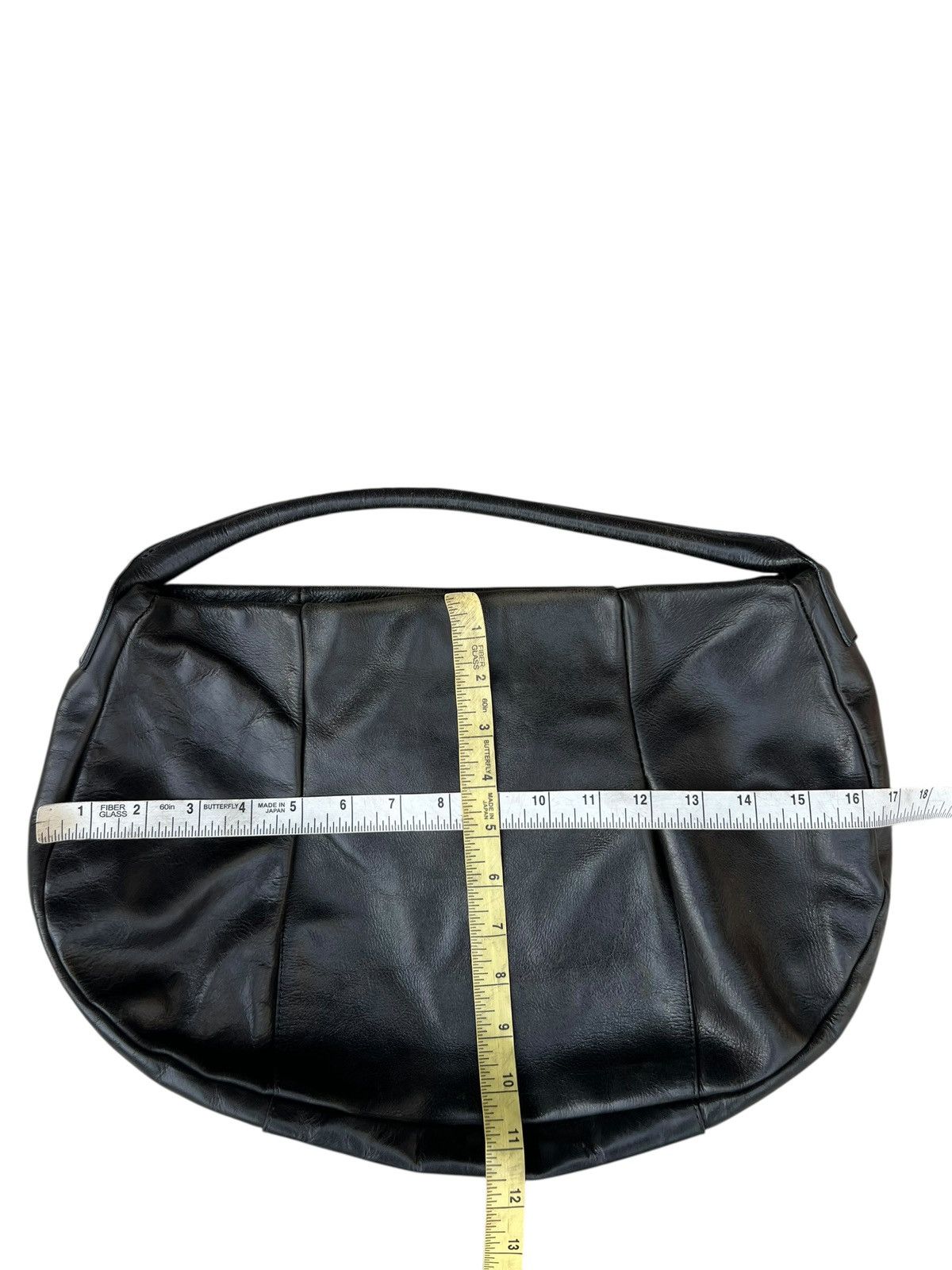 Leather B. Stuff Japan Scratches Patina Black Leather Bag Size ONE SIZE - 25 Thumbnail