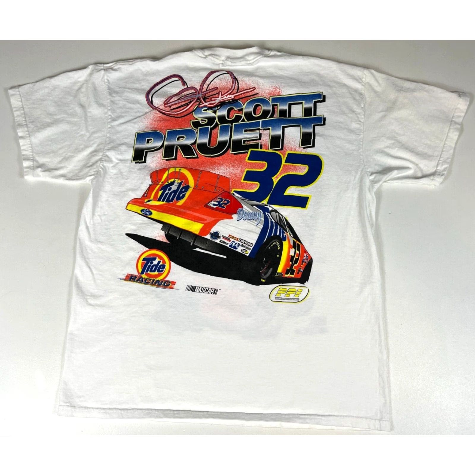 Delta VINTAGE Nascar Scott Pruett T-Shirt XS? XL? wait no del? Size US XL / EU 56 / 4 - 2 Thumbnail