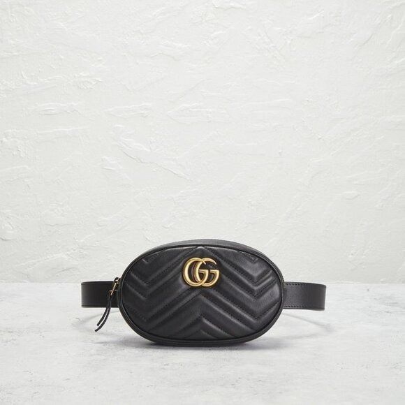 GG Marmont Quilted Leather Belt Bag