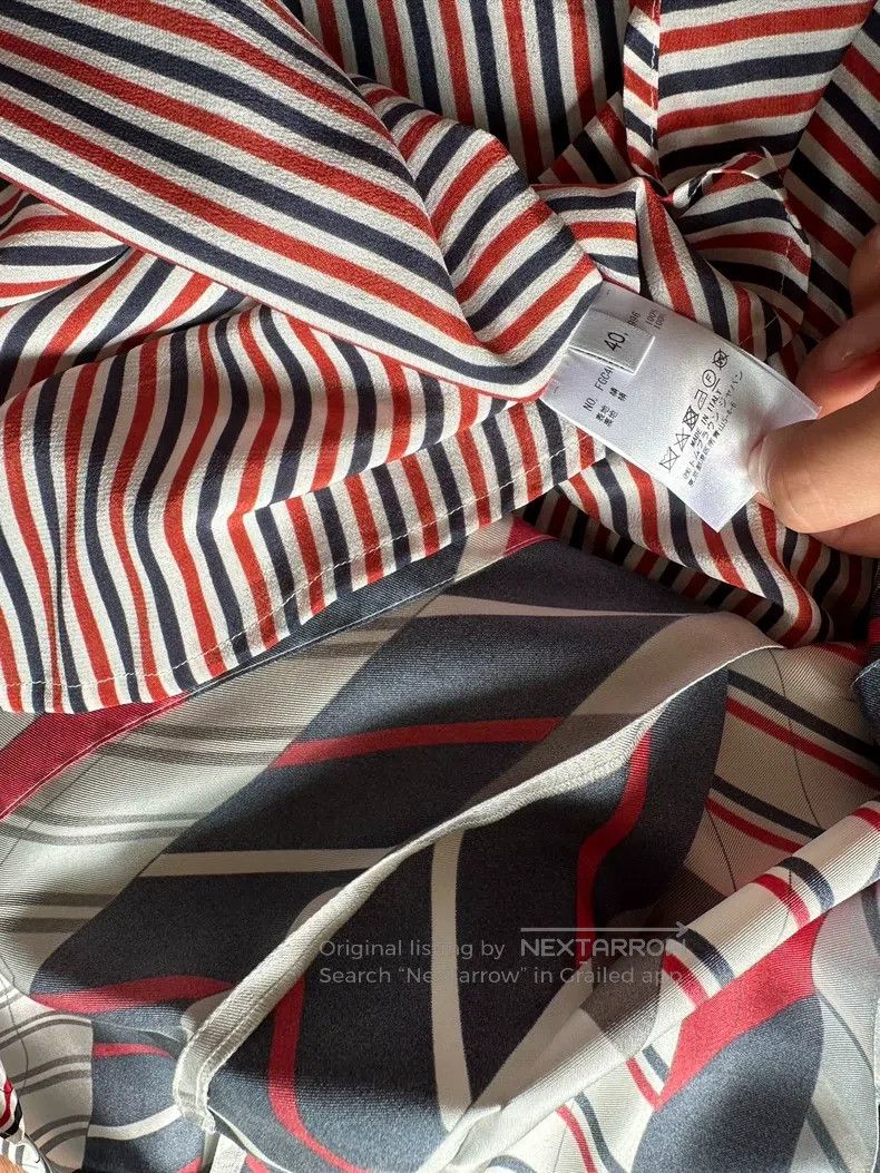 Thom Browne Thom Browne Silk Pleated Skirt Size 26" / US 2 / IT 38 - 6 Thumbnail