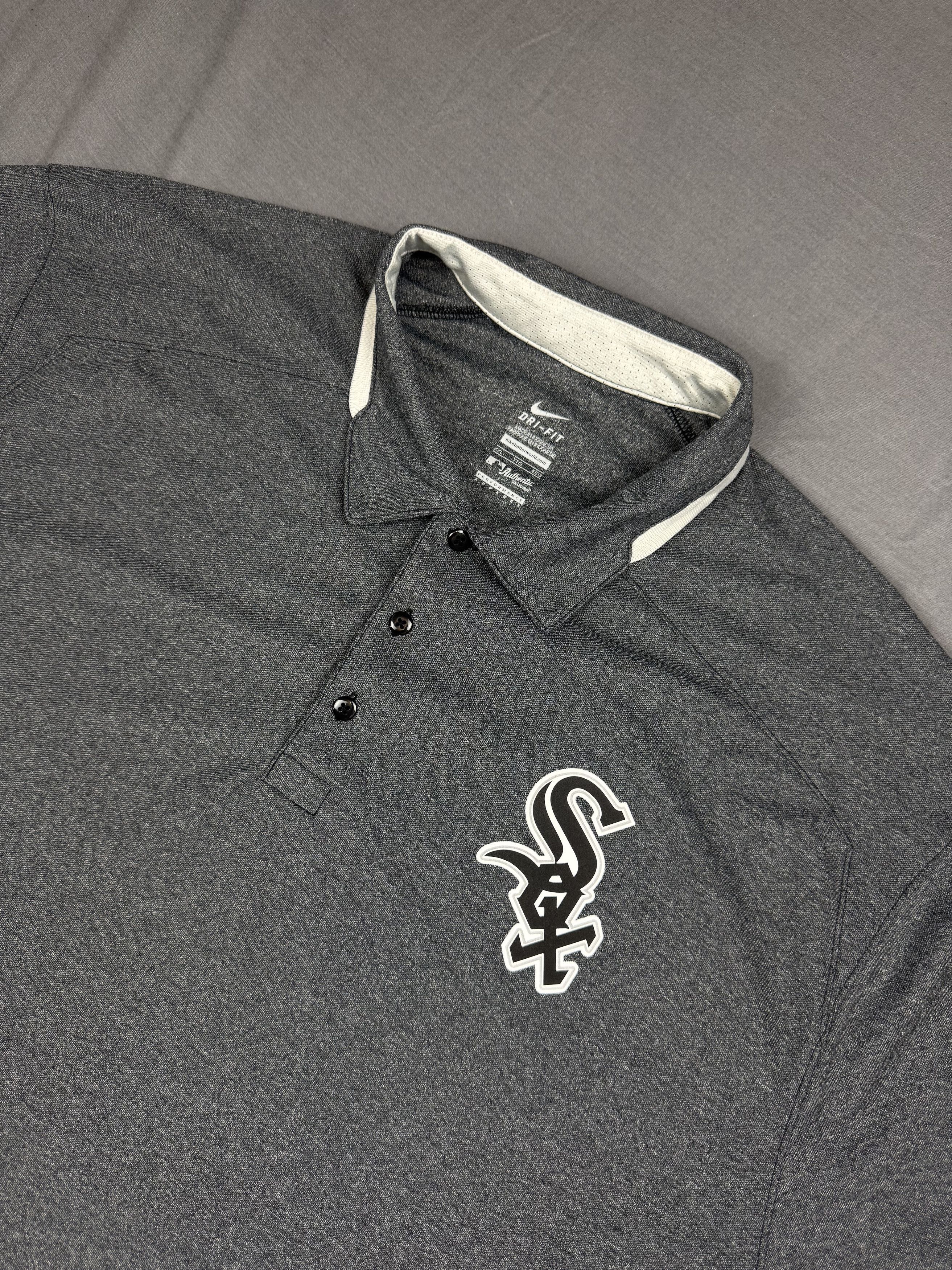 Nike Chicago White Sox Shirt Polo MLB Baseball Nike Dri-FIT Team Size US XXL / EU 58 / 5 - 1 Thumbnail