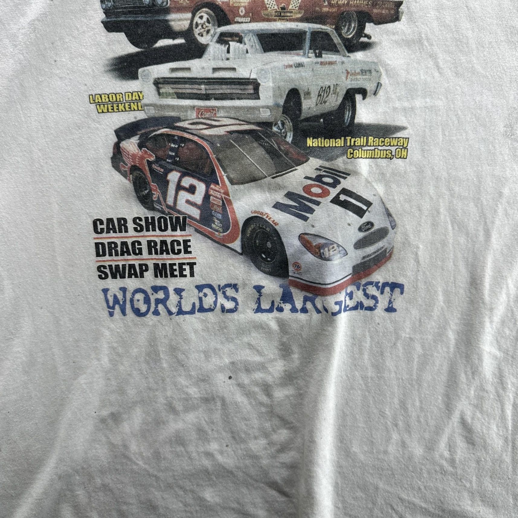 Ford VINTAGE Ford Expo 2000 Shirt Mens XL White Racing Car Show Drag Race 00s NASCAR? Size US XL / EU 56 / 4 - 5 Thumbnail