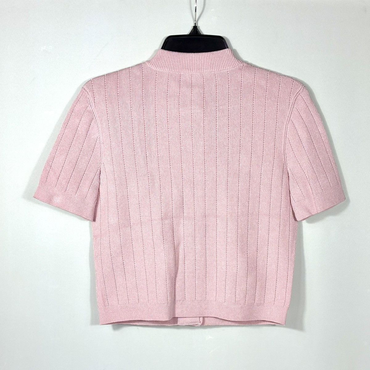 Balmain Balmain Knitted Four Pocket Short Sleeve Cardigan FR 40 Pink Size M / US 6-8 / IT 42-44 - 18 Thumbnail