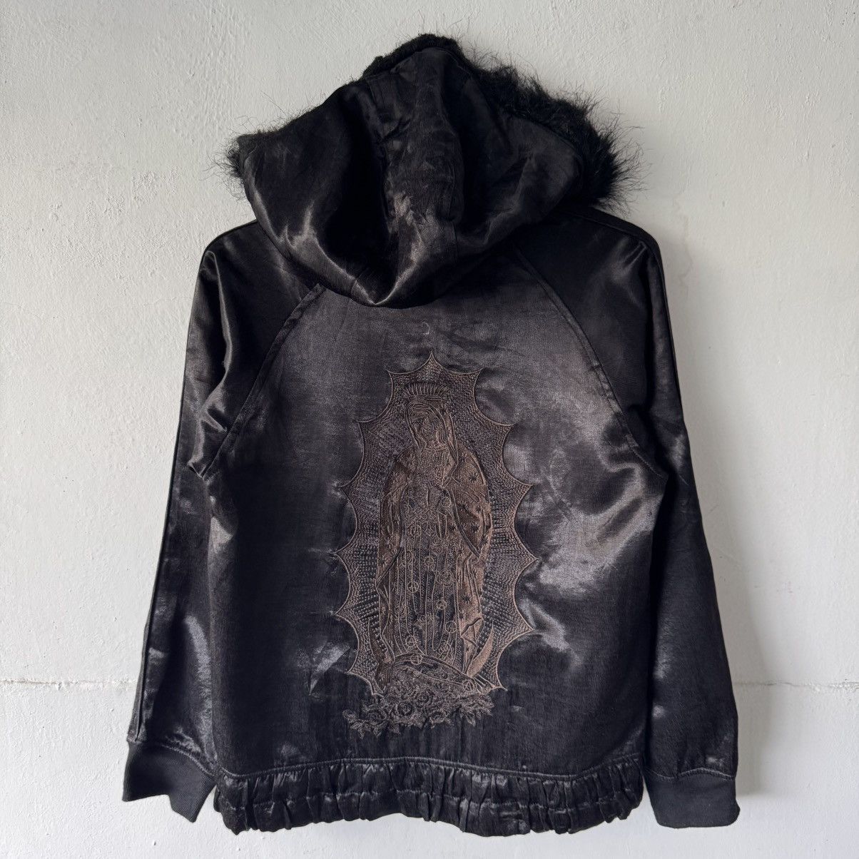If Six Was Nine Vintage Algonquins Embroidery Logo Silk Fur Hoodie Size US S / EU 44-46 / 1 - 15 Thumbnail