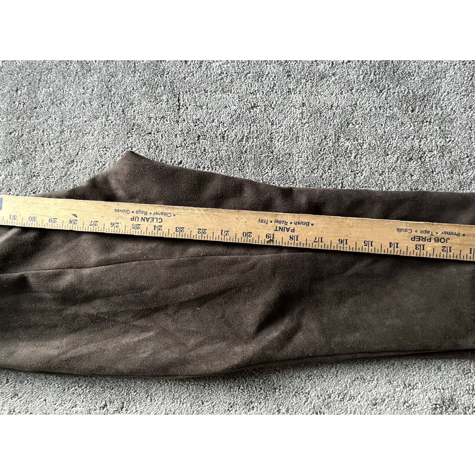 Zara Zara Basic Collection Women’s Vegan Suede Ankle Zipper Pull-On Pants M Brown Women’s Size 32" / US 10 / IT 46 - 6 Thumbnail