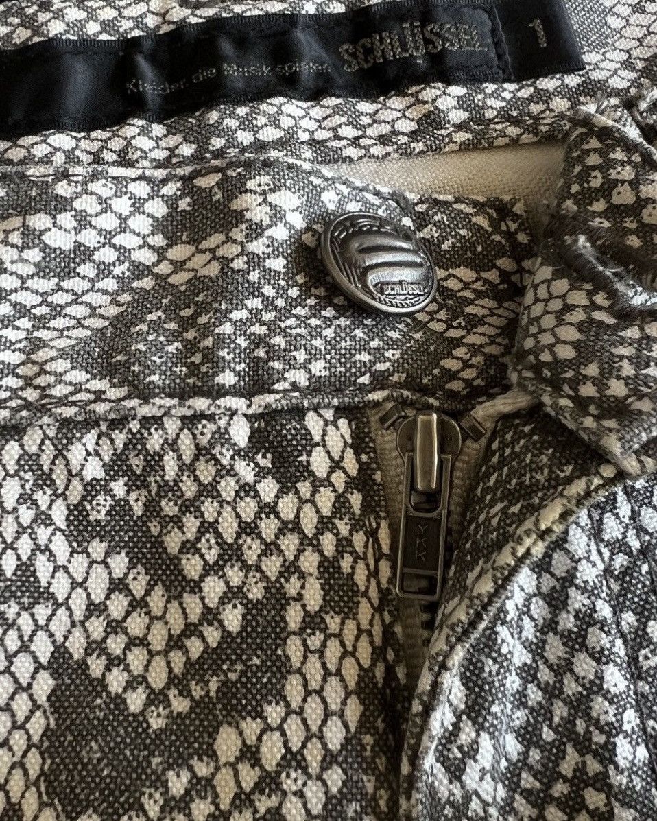 Schlussel Schlussel Snake Print Bootcut Pants 2000s Size US 29 - 5 Thumbnail