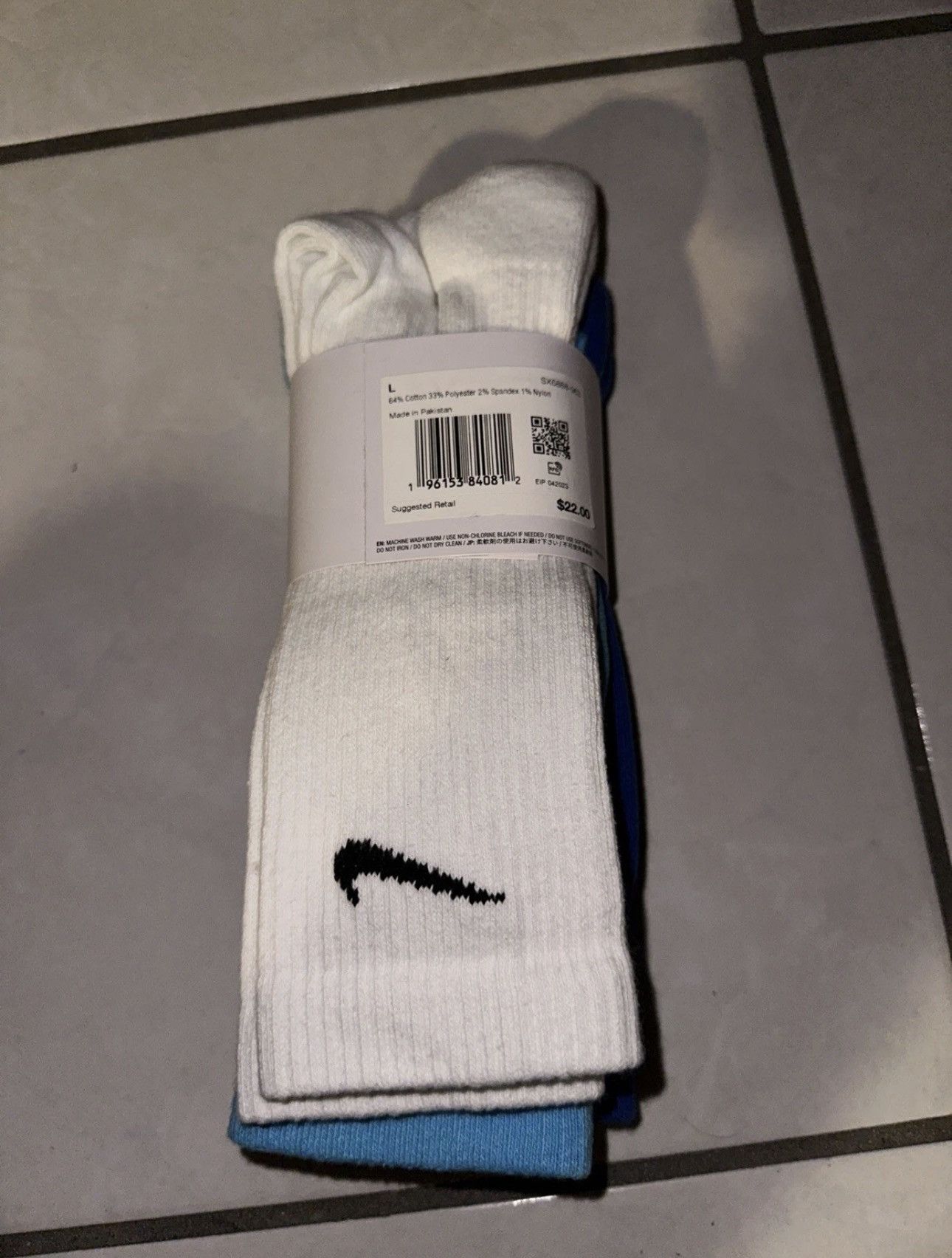 Nike Nike Everyday Plus Cushioned Training Crew Socks 3 Pairs Size ONE SIZE - 4 Thumbnail