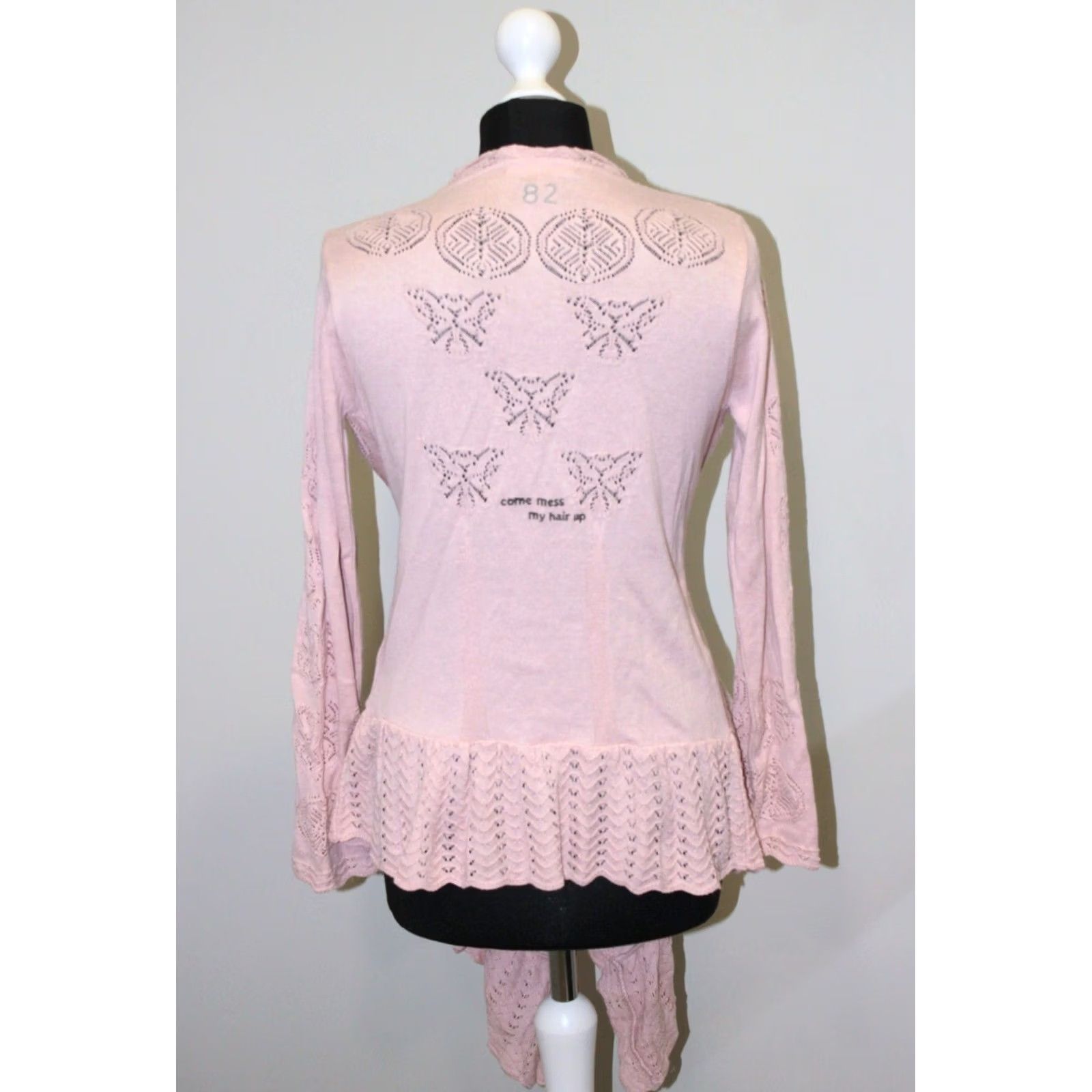 Pinko Odd Molly Cardigan 2 Pink Womens Jumper Size 2 Cardigan Pink Womens 82 Size XS / US 0-2 / IT 36-38 - 4 Thumbnail