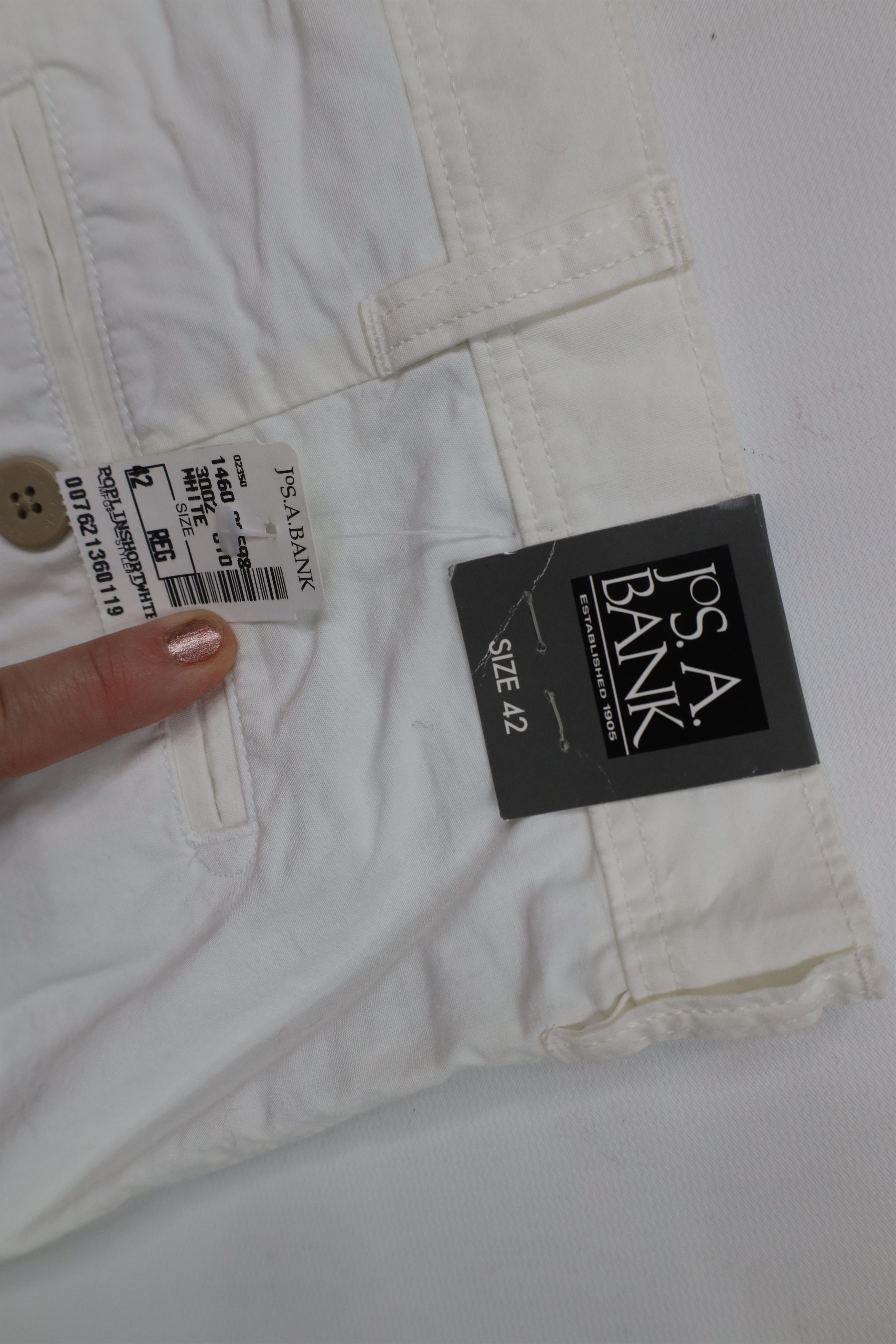 Jos. A. Bank Deadstock Vintage Jos A Bank Golfing Golf Chino Shorts White Size US 42 / EU 58 - 8 Thumbnail