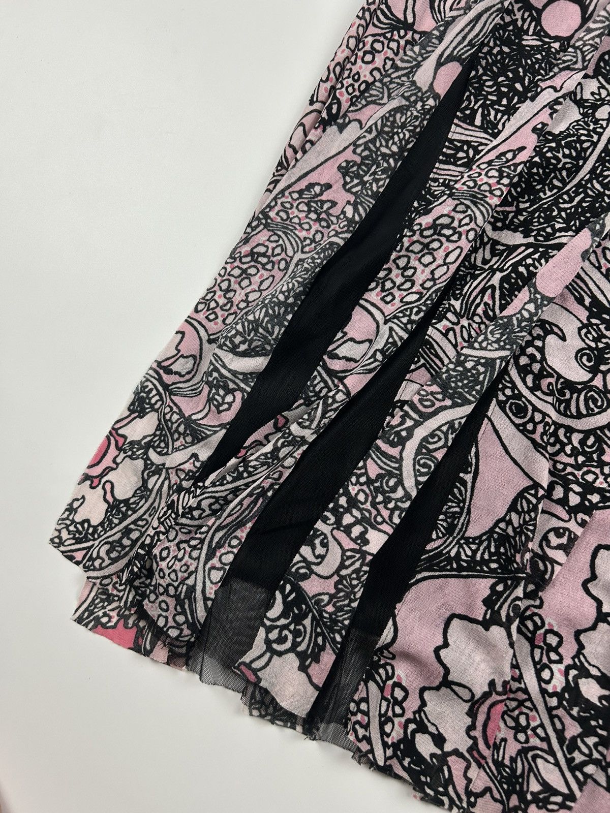 Vivienne Tam Vintage Vivienne Tam Pleated Floral Skirt Size 28" / US 6 / IT 42 - 3 Thumbnail