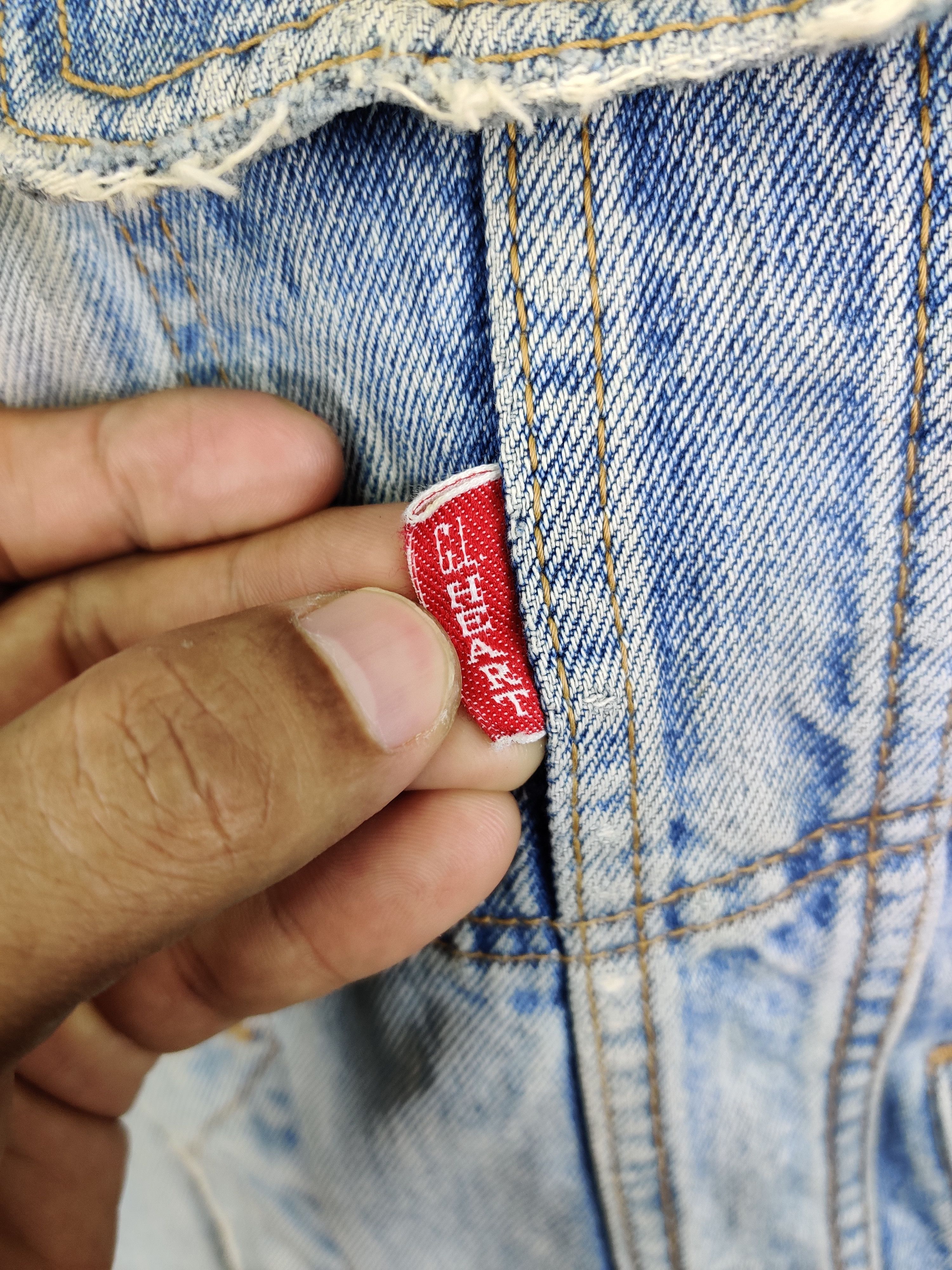 Japanese Brand Vintage G.L Heart Distressed Trucker Denim Jacket Size US M / EU 48-50 / 2 - 10 Thumbnail