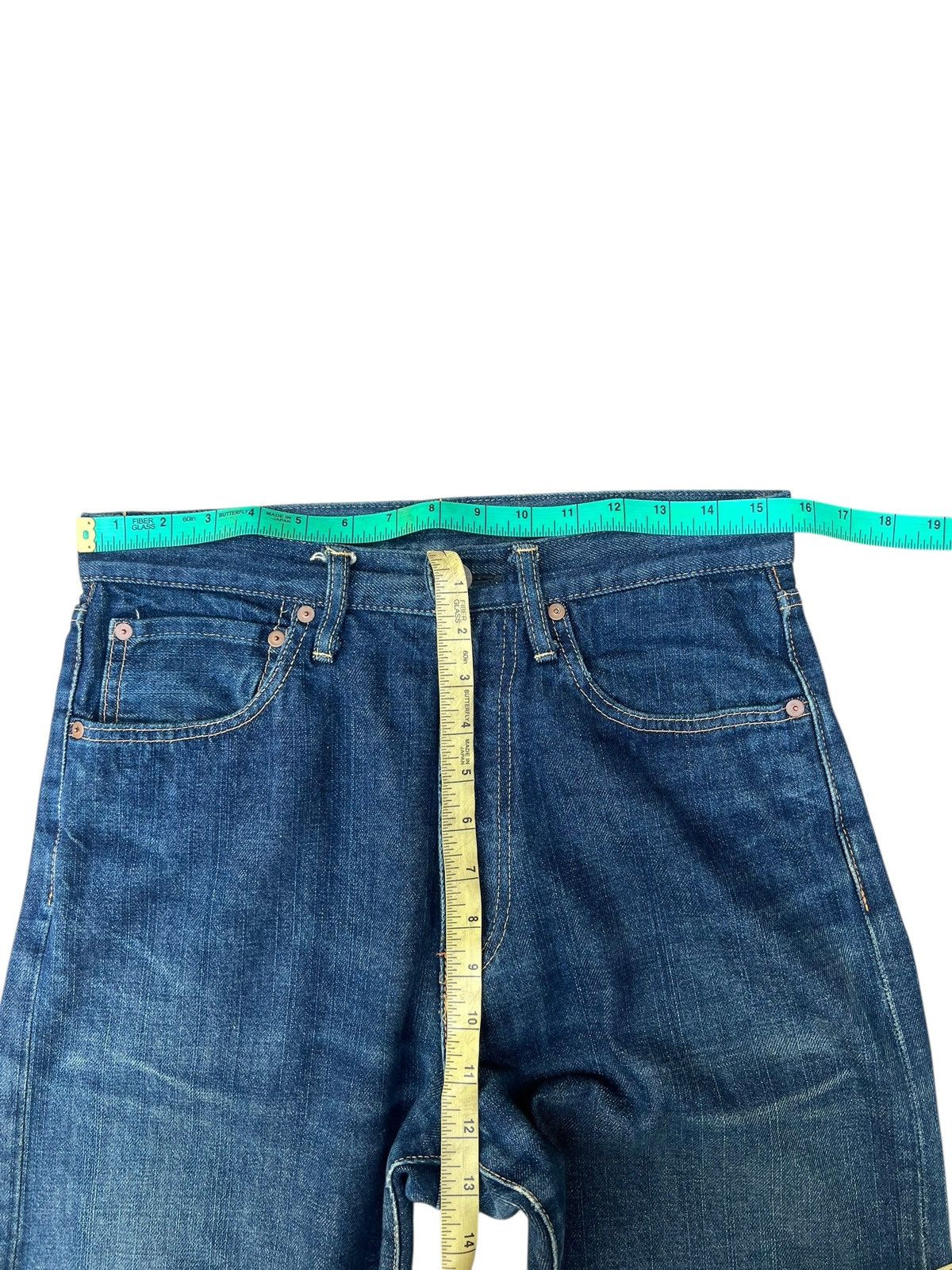 45rpm Vintage 45rpm Japan Fade Blue Denim Jeans Size US 31 - 4 Thumbnail