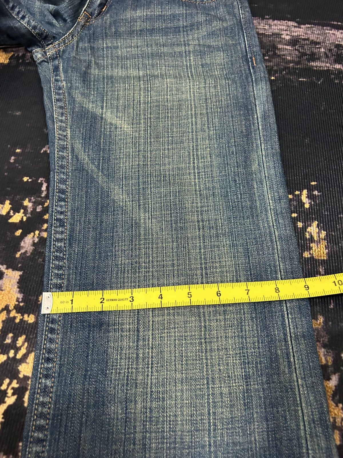 If Six Was Nine Japanese Brand Sweat Hip Washed Flare Jeans Size US 28 / EU 44 - 17 Thumbnail
