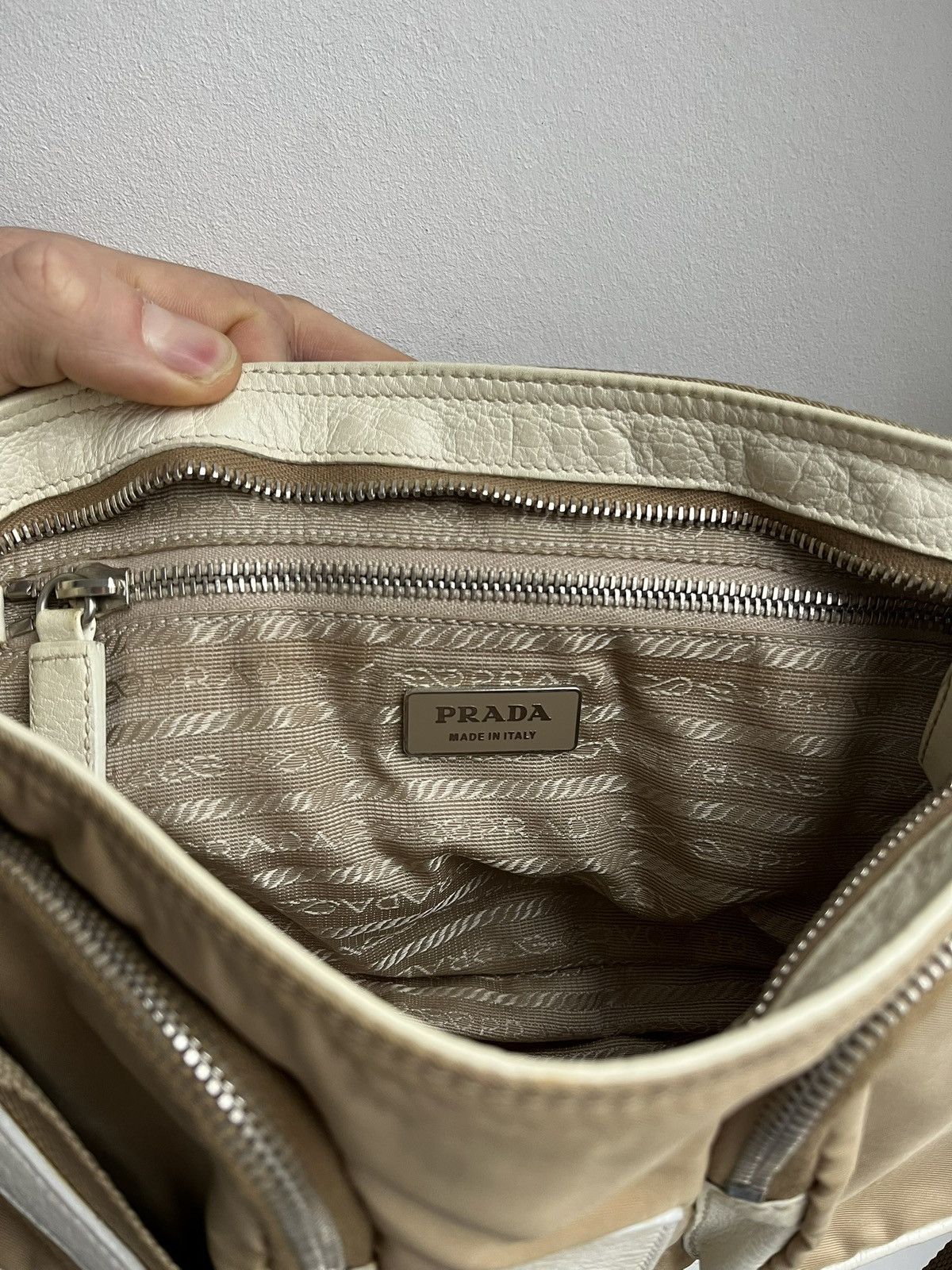Prada 2004 Prada Pocket Flap Nylon / Canvas Shoulder Bag Size ONE SIZE - 5 Thumbnail