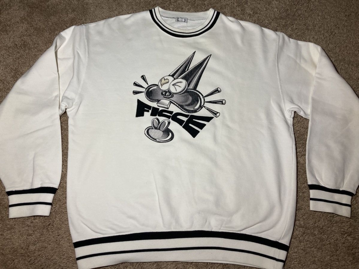 Yoshiyuki Konishi 90s Ficce Uomo Cat Cartoon Anime Crewneck Stripe 3D Size US L / EU 52-54 / 3 - 2 Thumbnail