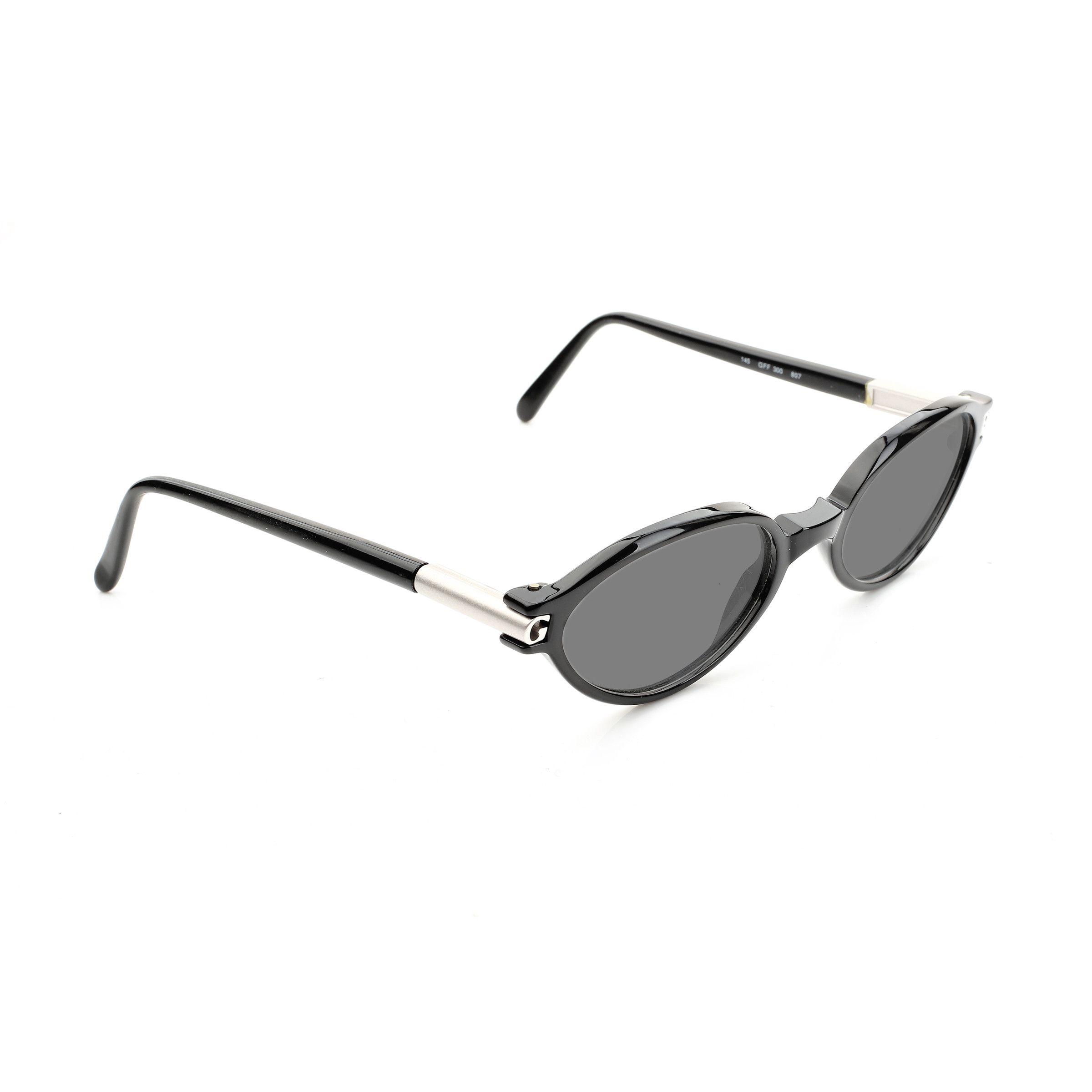 Gianfranco Ferre Gianfranco Ferre '90s Black & Silver Signature Sunglasses Size ONE SIZE - 2 Thumbnail