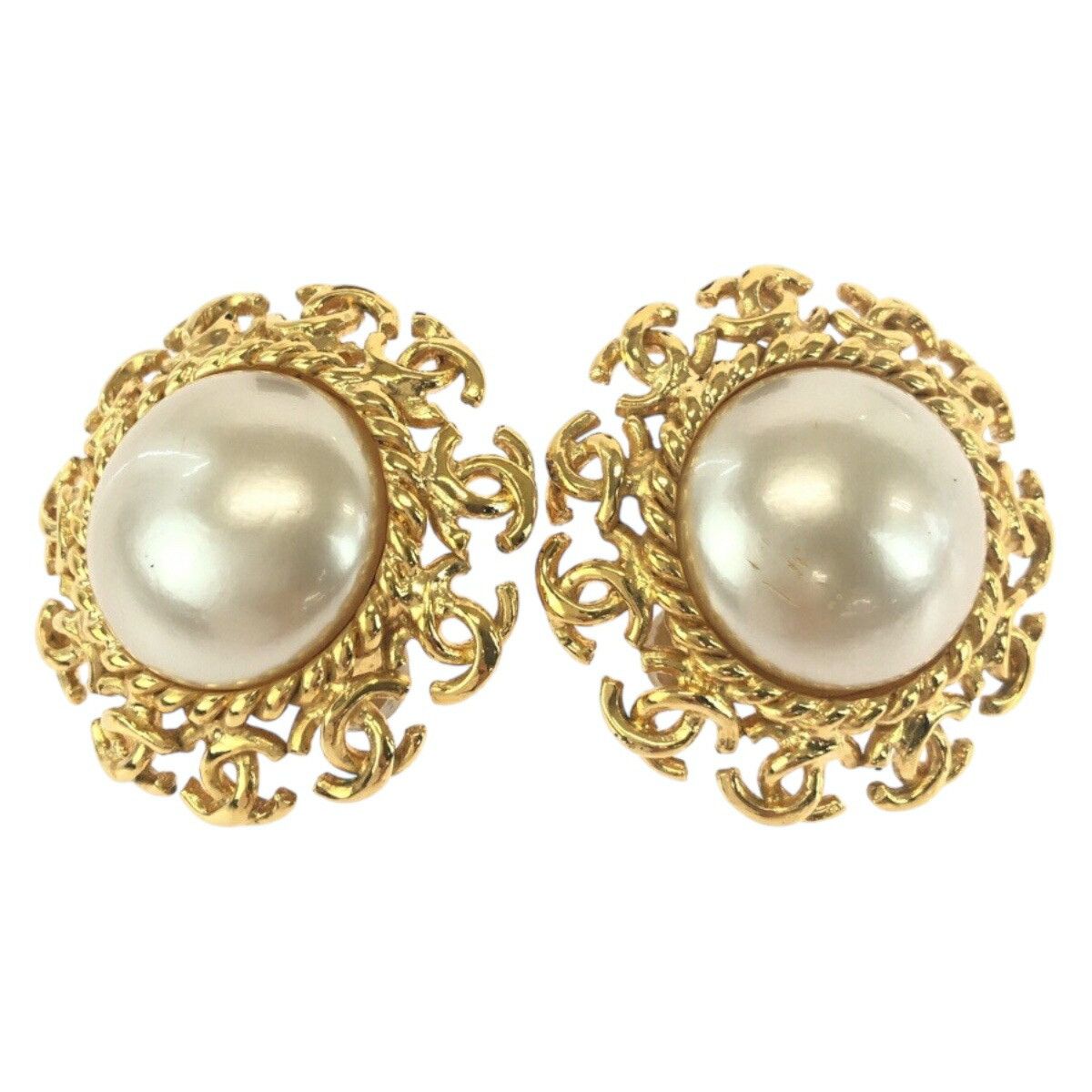 Chanel Chanel Chanel Coco Mark Clip On Earrings Metal Earrings DUTY FREE for USA Size ONE SIZE - 1 Thumbnail