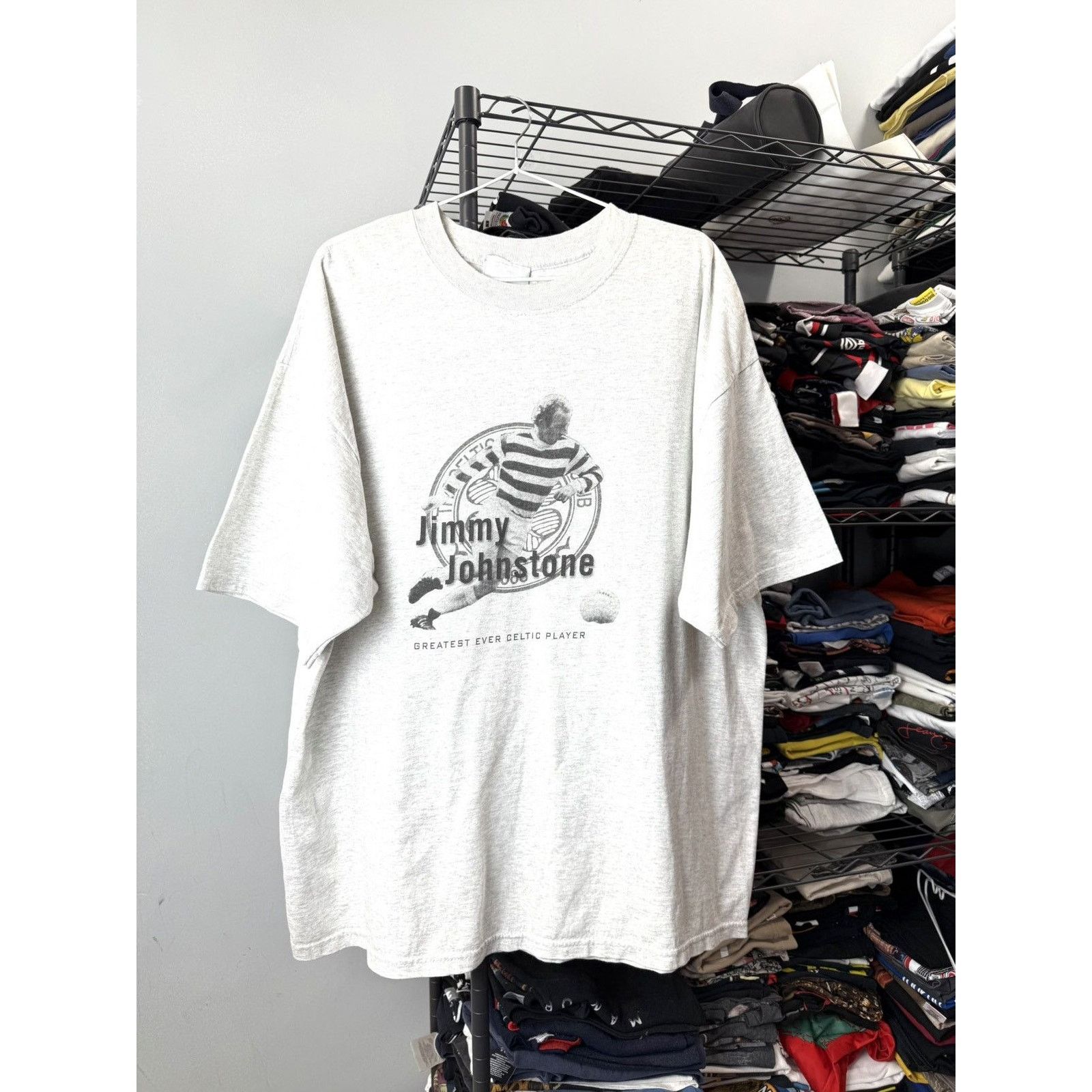 Vintage Vintage 2000’s Jimmy Johnstone Celtic Soccer Jersey T Shirt Size US XXL / EU 58 / 5 - 1 Thumbnail