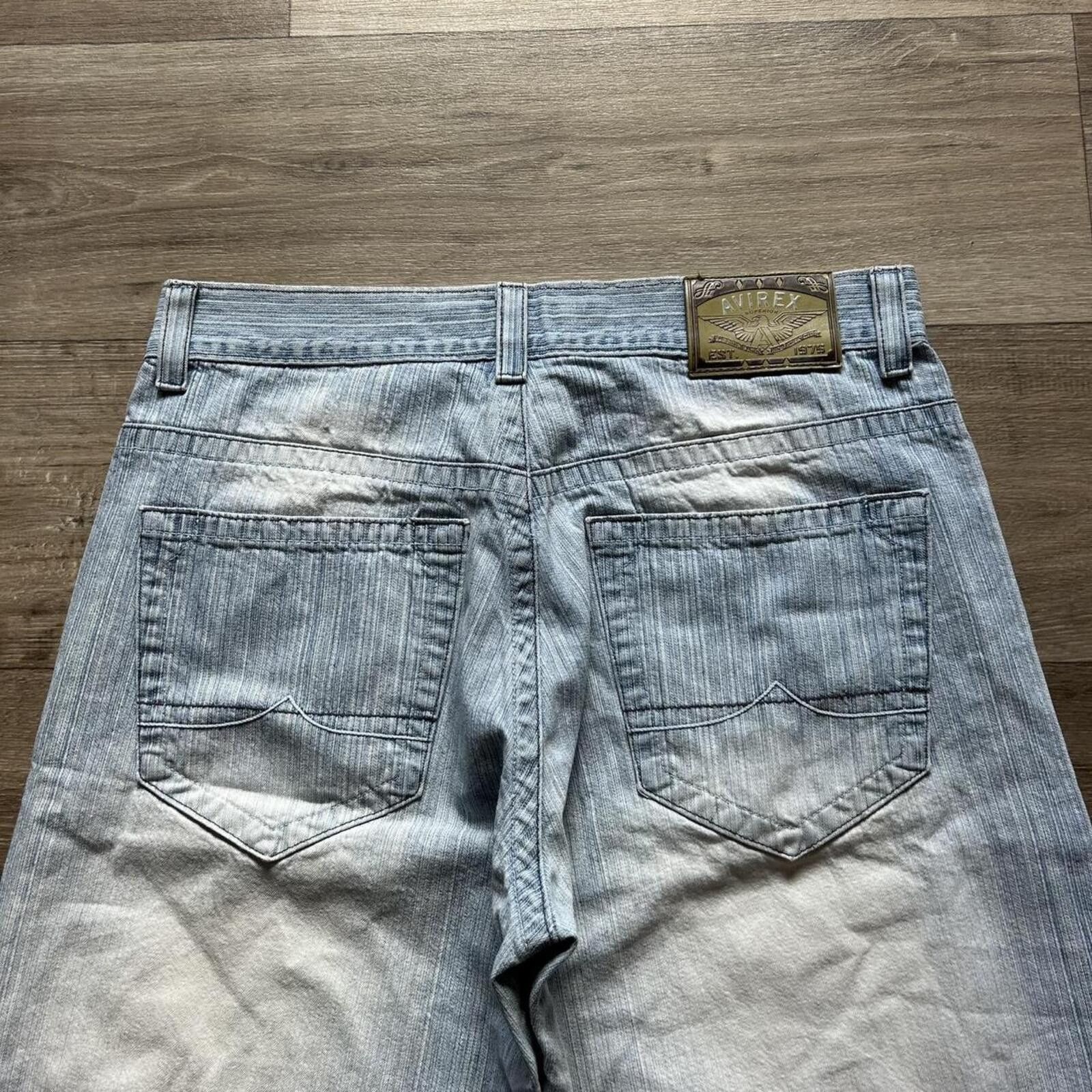 Avirex Vintage y2k Baggy Avirex blue denim jorts Size 36" Size US 36 / EU 52 - 3 Thumbnail