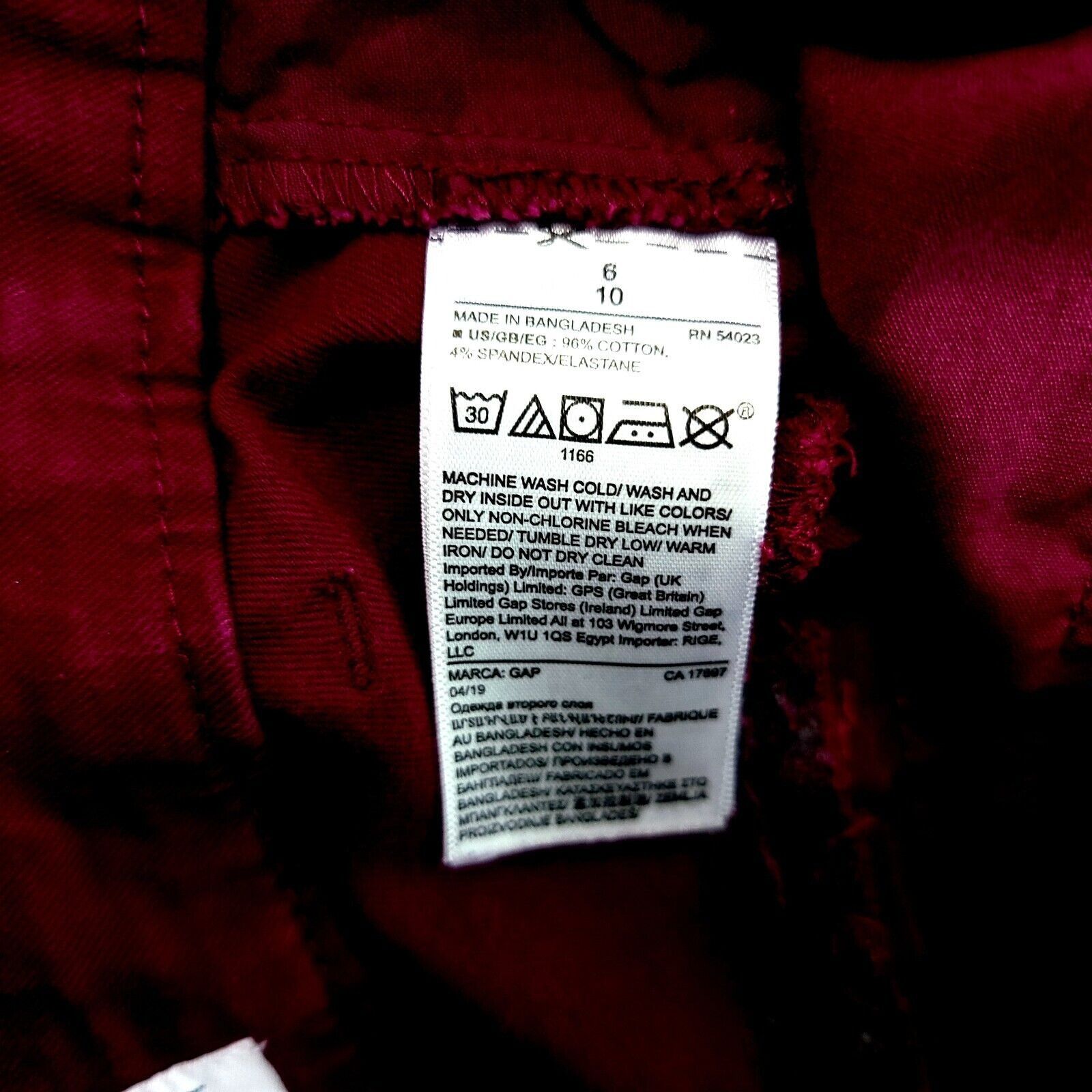 Gap Gap Acai Berry Purple Signature Skinny Ankle Khaki Chino Pan Size 28" / US 6 / IT 42 - 6 Thumbnail