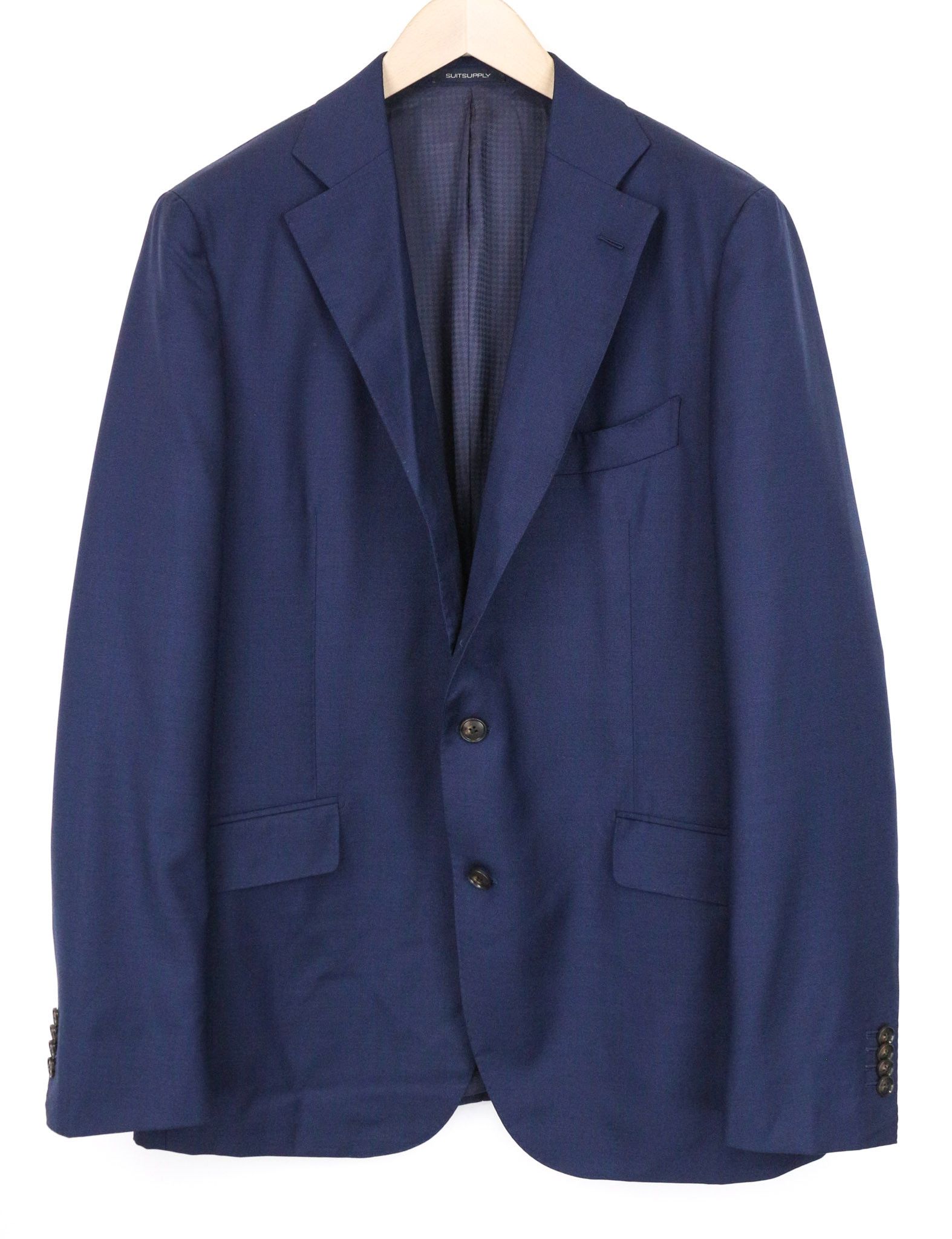 Suitsupply LA SPALLA UK44R Blue Wool Lined Suit 75153 Size 44R - 2 Thumbnail