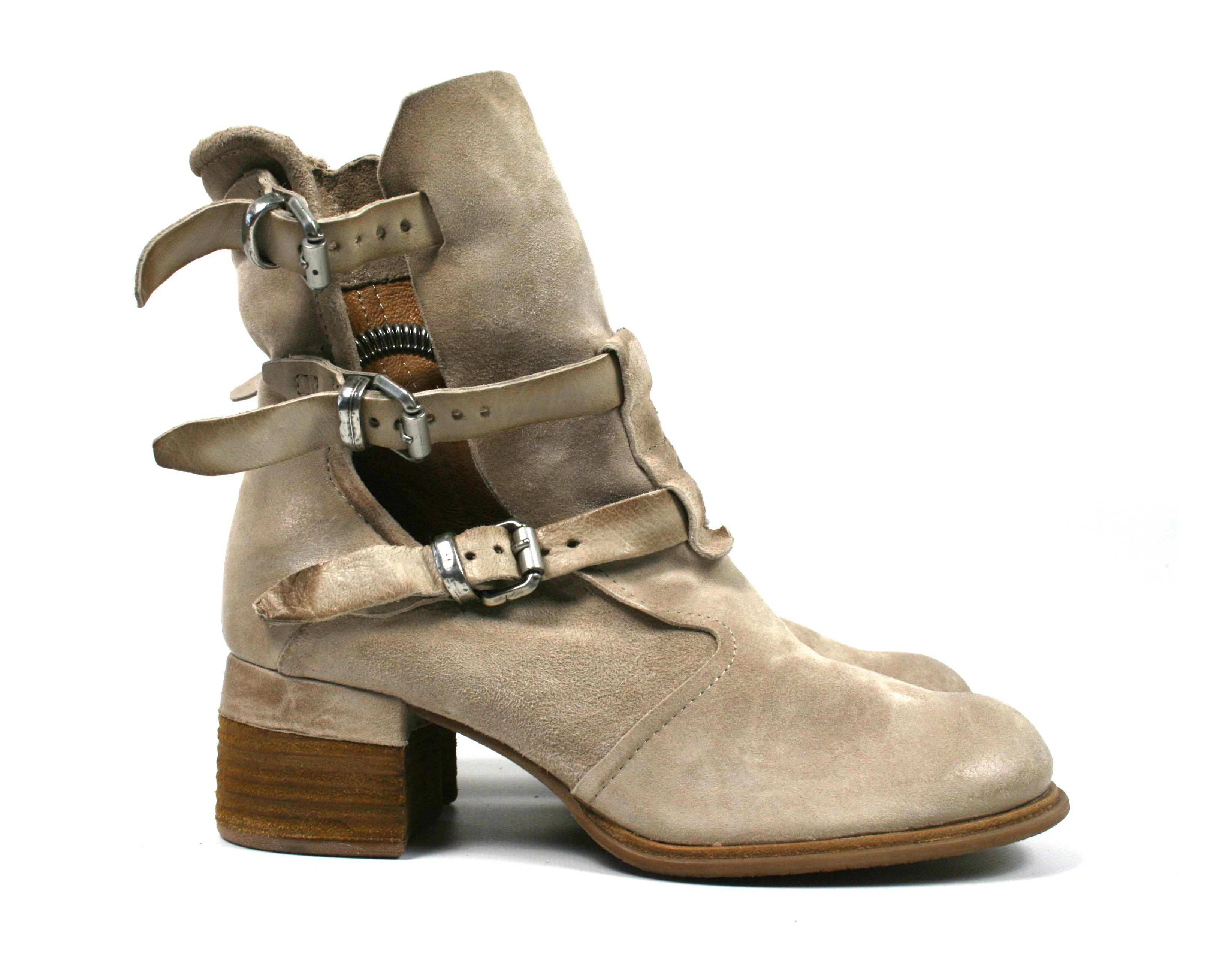 A.S.98 Avant Garde Biker Belted Leather Boots Size US 6 / IT 36 - 3 Thumbnail