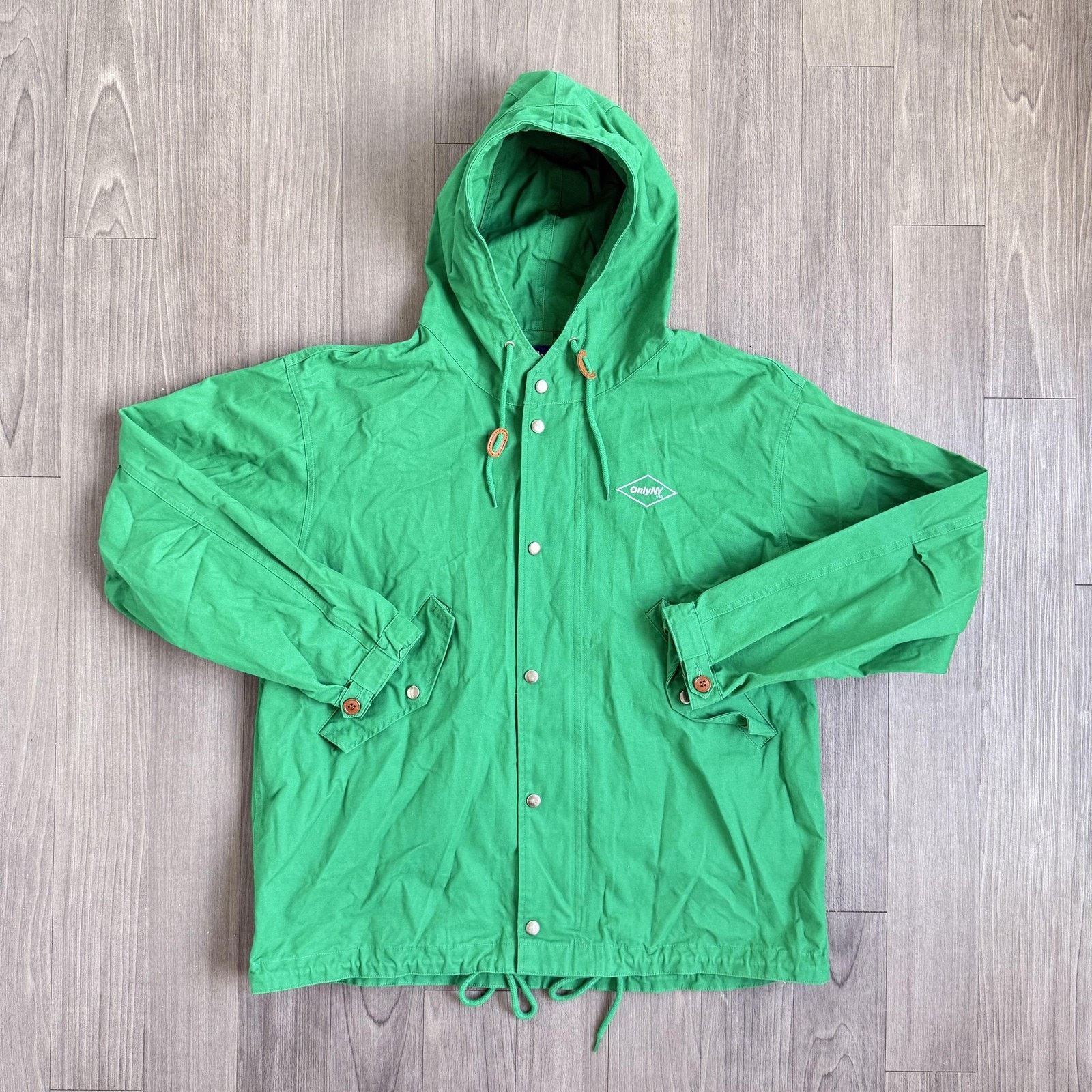 Only NY Only NY Jacket Mens Medium Green Hooded Outdoor Parka Size US M / EU 48-50 / 2 - 1 Thumbnail