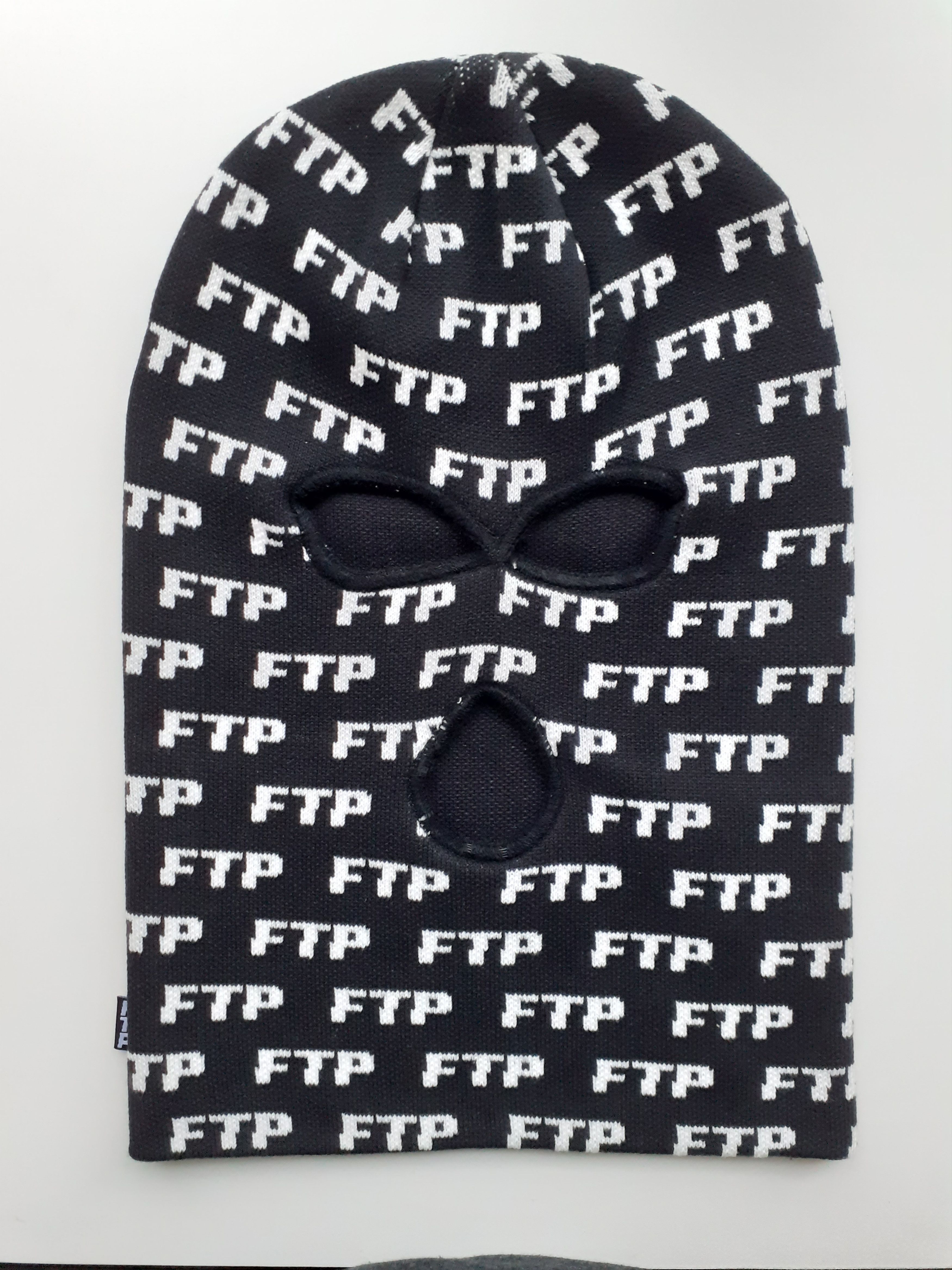 Fuck The Population FTP ALLOVER LOGO SKI MASK (BLACK) Grailed