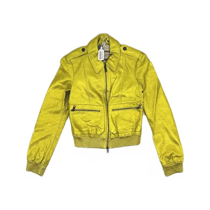 Burberry Burberry Stylish Casual Yellow Jacket 0079 Size S / US 4 / IT 40 - 1 Thumbnail