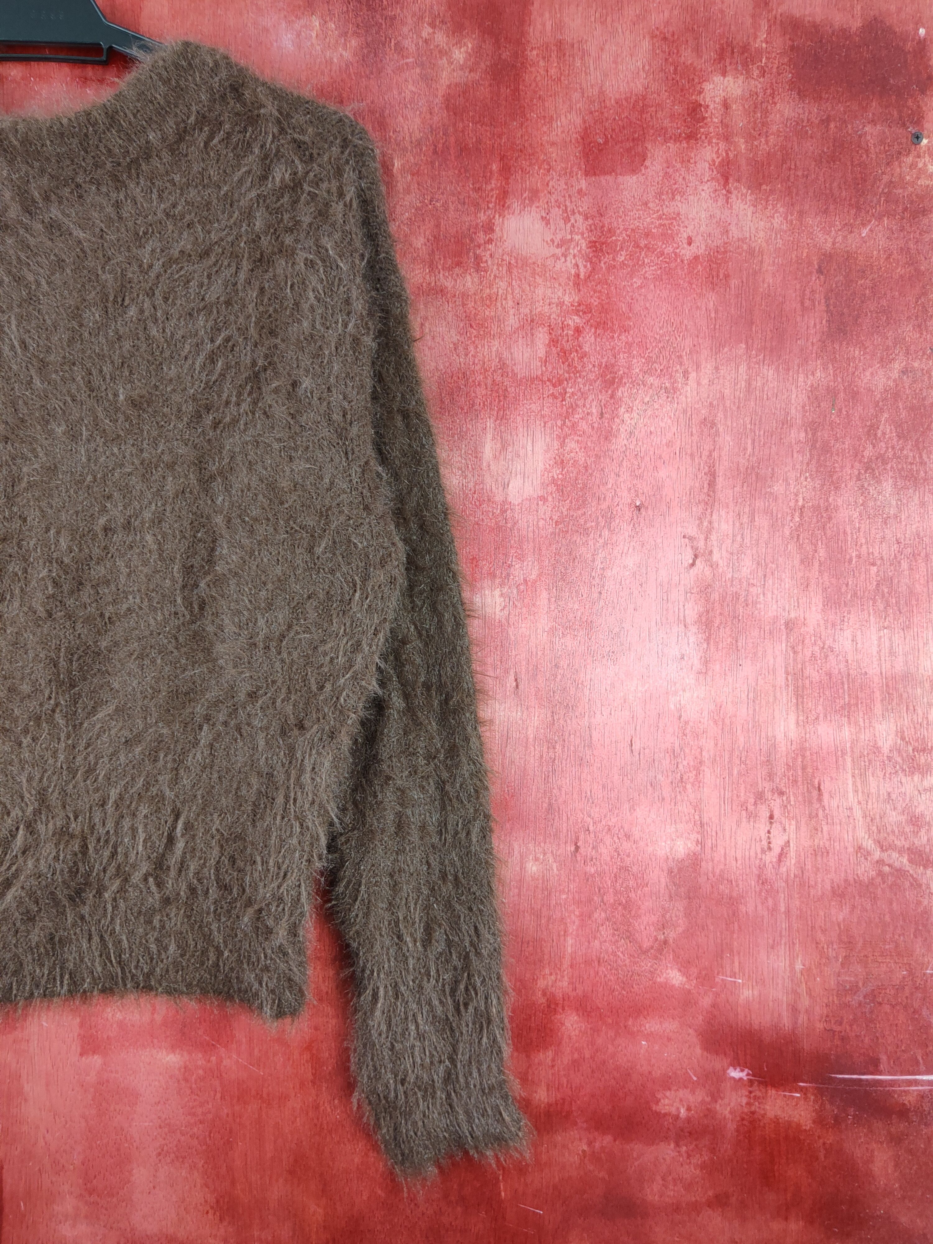 LOWRYS FARM × Vintage Vintagw Lowrys Farm Dark Brown Fur Mohair Knitwear Size L / US 10 / IT 46 - 9 Thumbnail