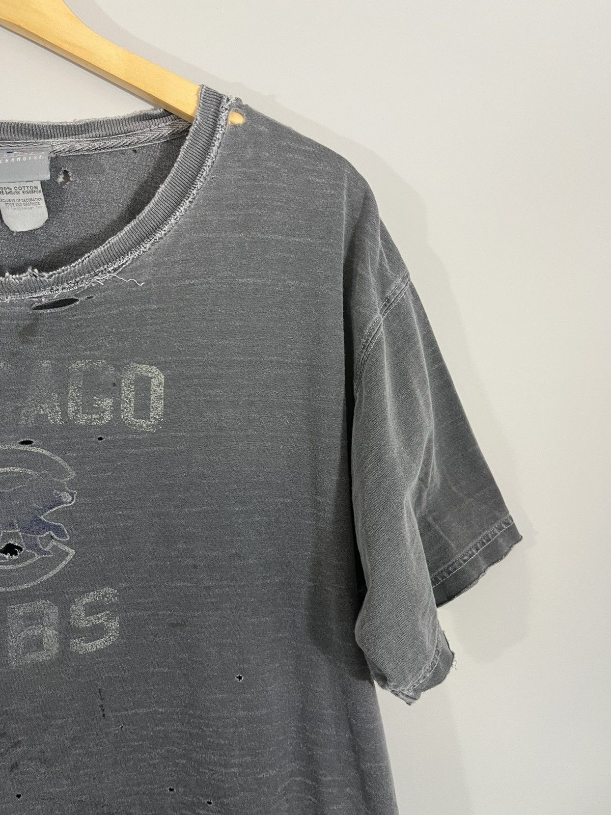 MLB Thrashed Chicago Cubs Sun Faded Baseball Tee Size US XL / EU 56 / 4 - 4 Thumbnail