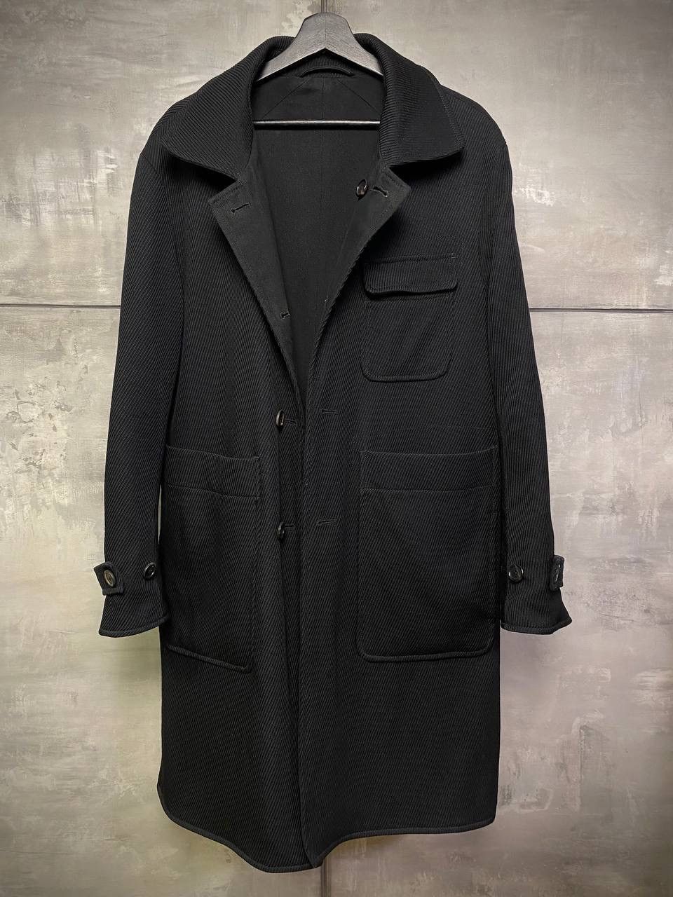 Ann Demeulemeester Wool ribbed reversible coat S-M Size US S / EU 44-46 / 1 - 2 Thumbnail